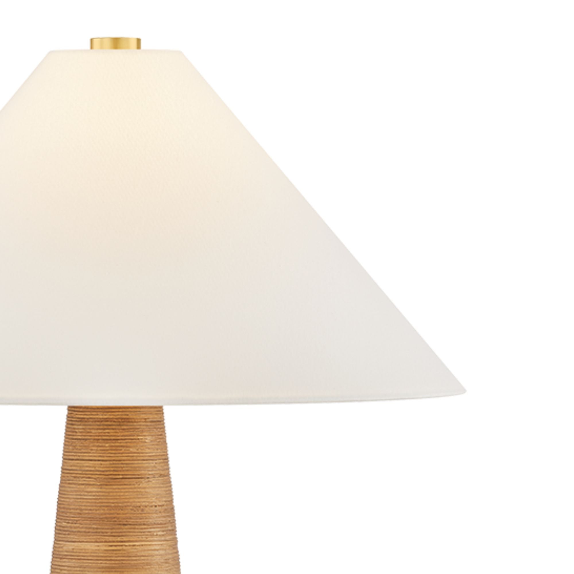 Hudson Valley Haviland Table Lamp, 31.25 in. Height, Aged Brass with White Linen Shade