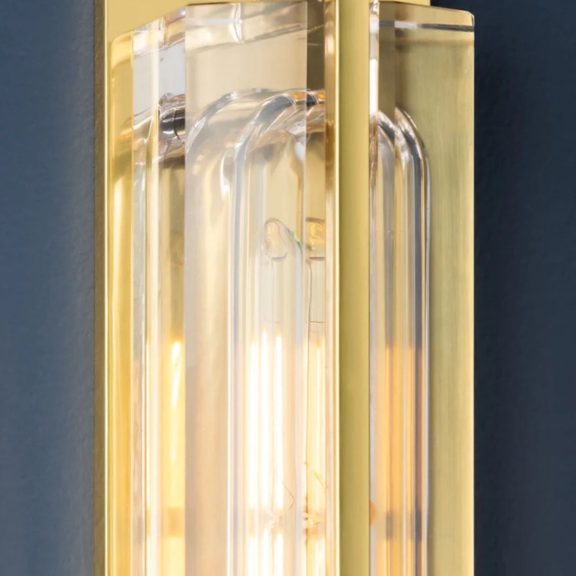 Hawkins 17" Wall Sconce, Aged Brass Finish