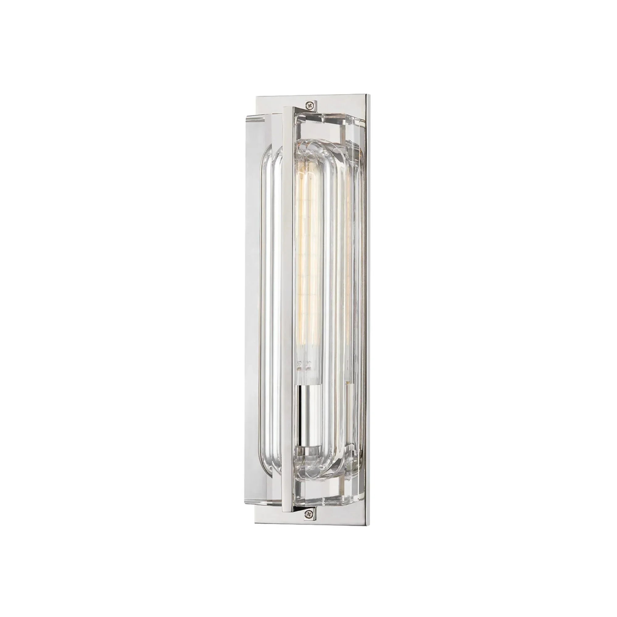 Hawkins 17" Wall Sconce, Polished Nickel Finish