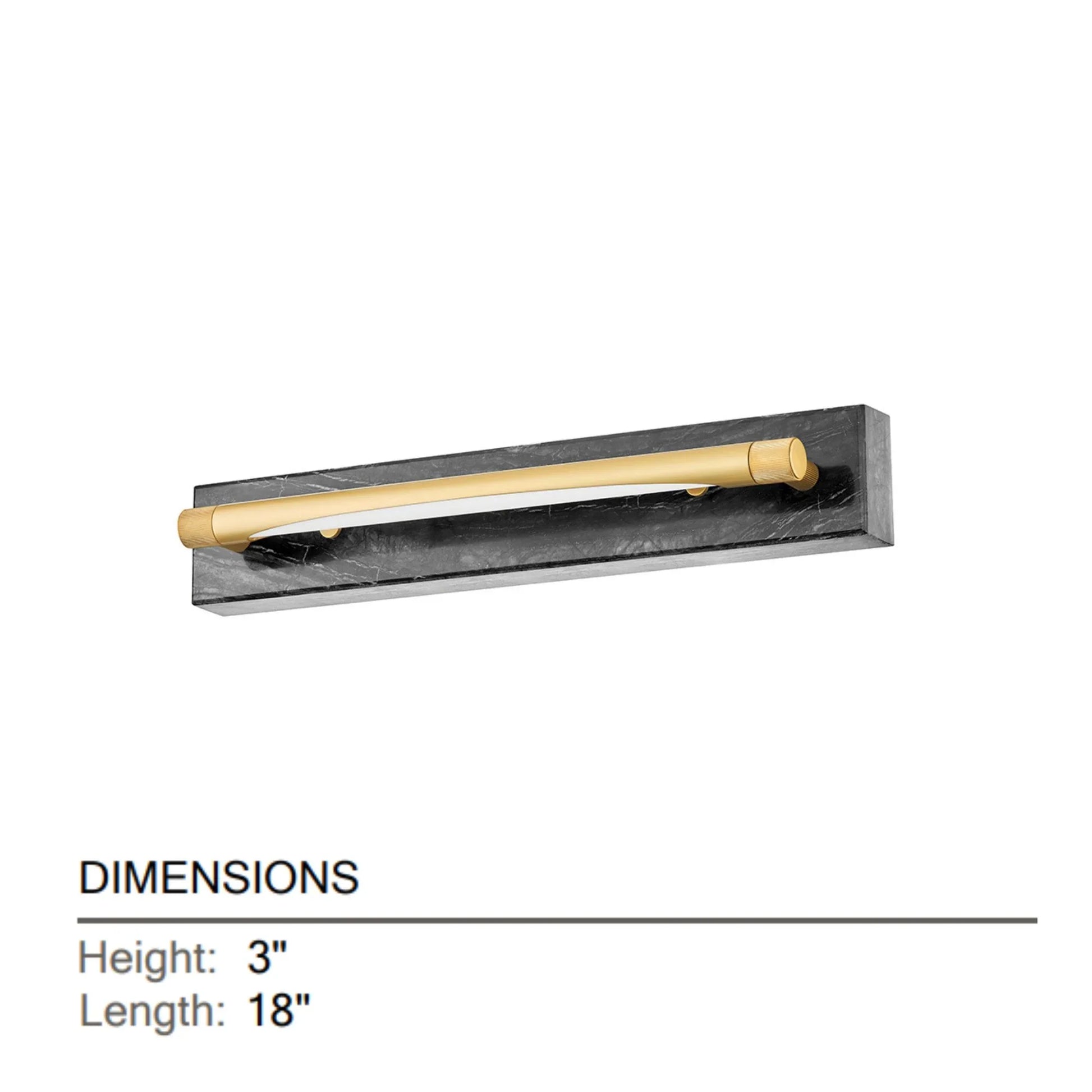 Hudson Valley Lighting - Hayden 18" LED Wall Sconce, Aged Brass Finish | Bees Lighting