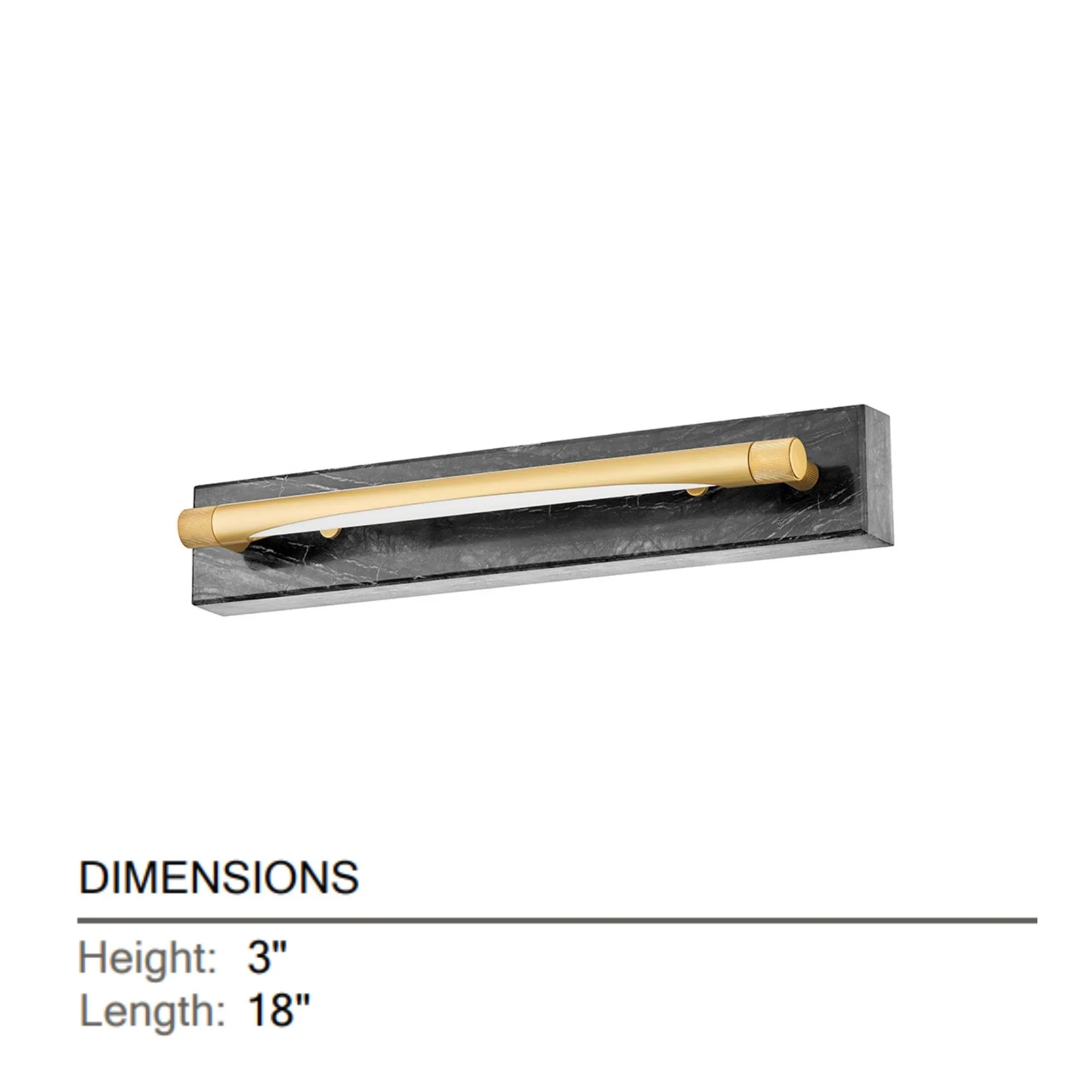 Hudson Valley Lighting - Hayden 18" LED Wall Sconce, Aged Brass Finish | Bees Lighting