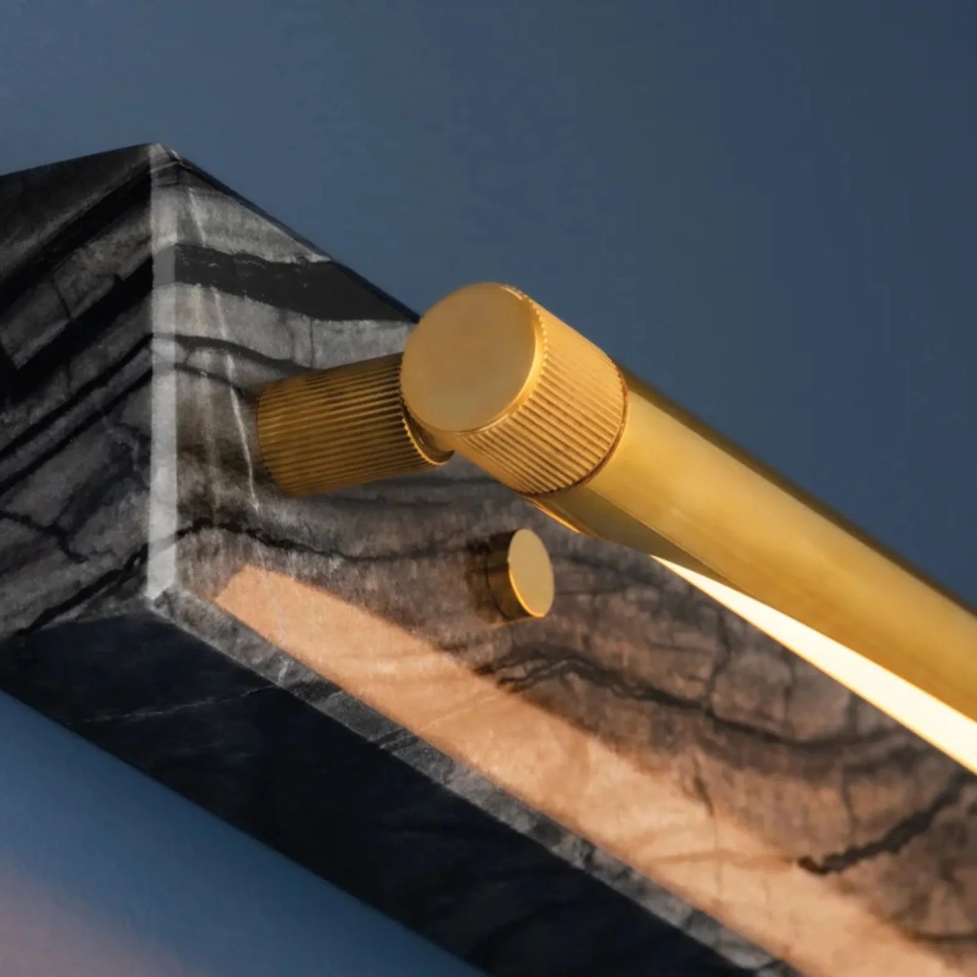 Hayden 27" LED Wall Sconce, Aged Brass Finish