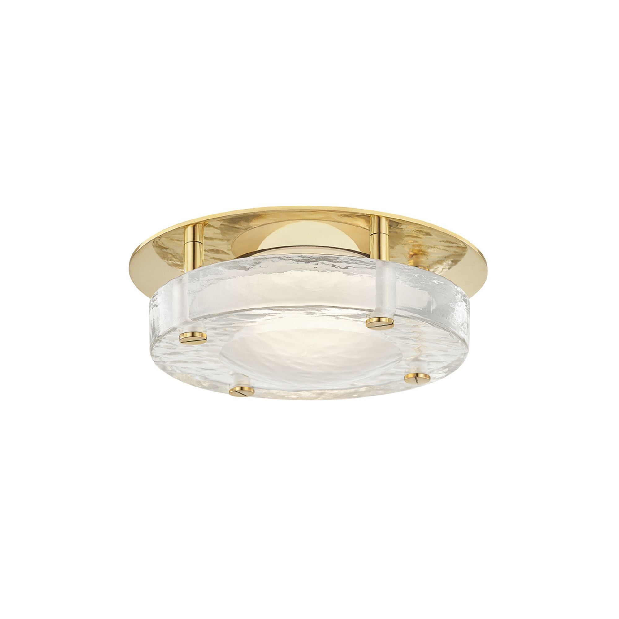 Heath 8 in. Flush Mount Light Brass Finish