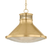 Highclere 18" Pendant, Aged Brass Finish