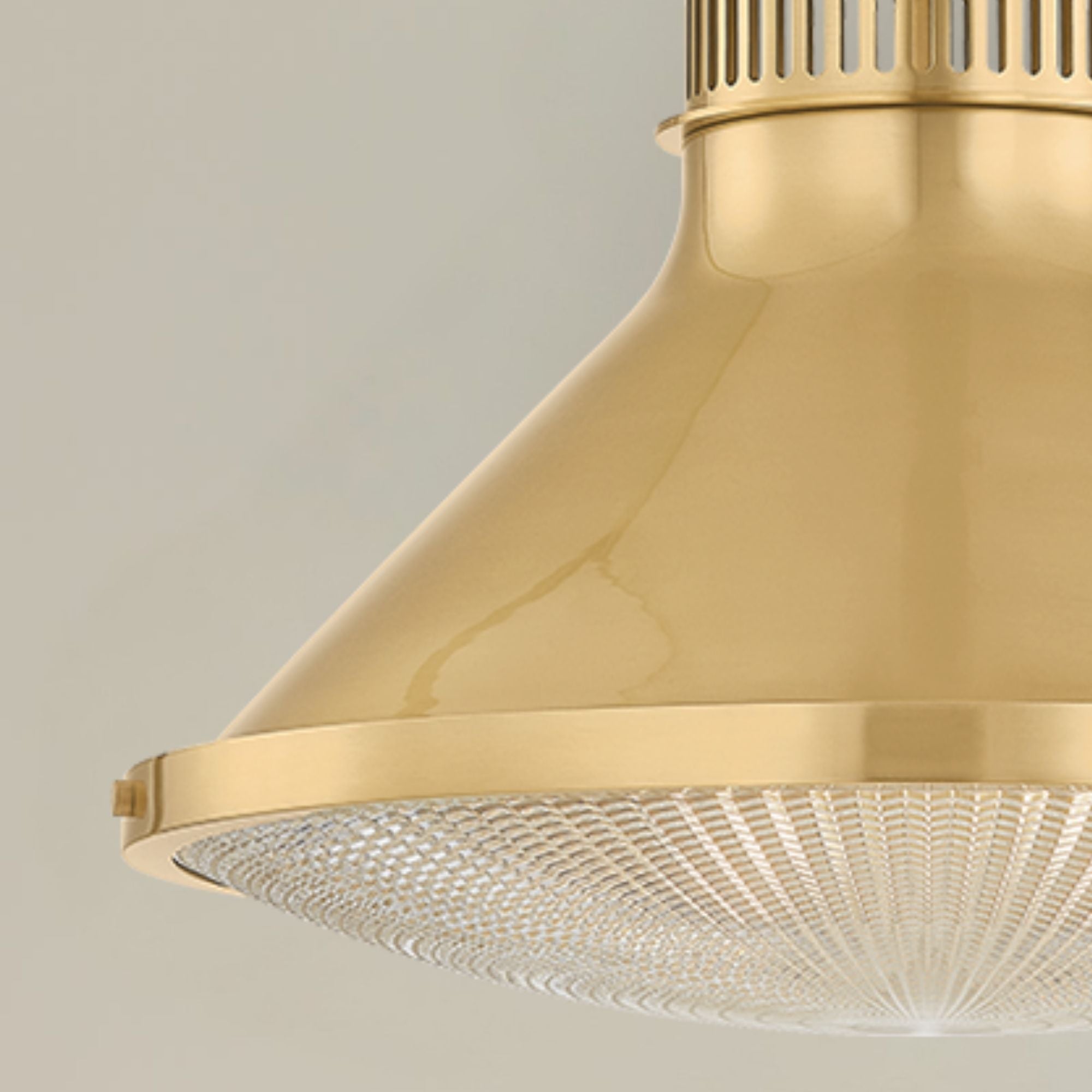 Highclere 18" Pendant, Aged Brass Finish