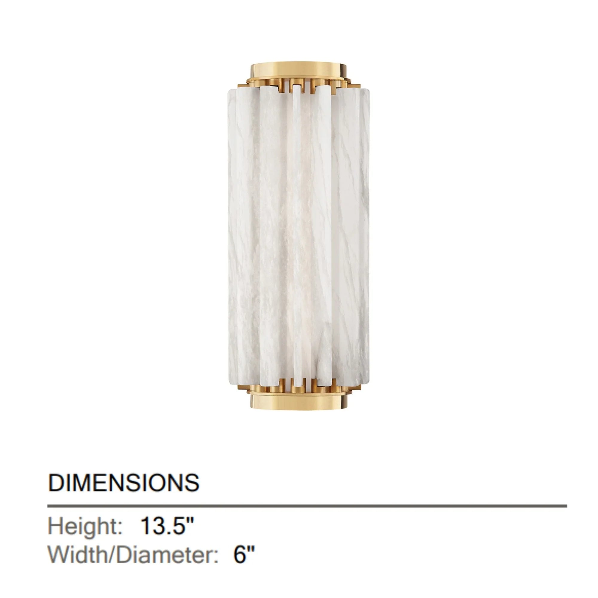 Hillside 14" LED Wall Sconce, Aged Brass Finish