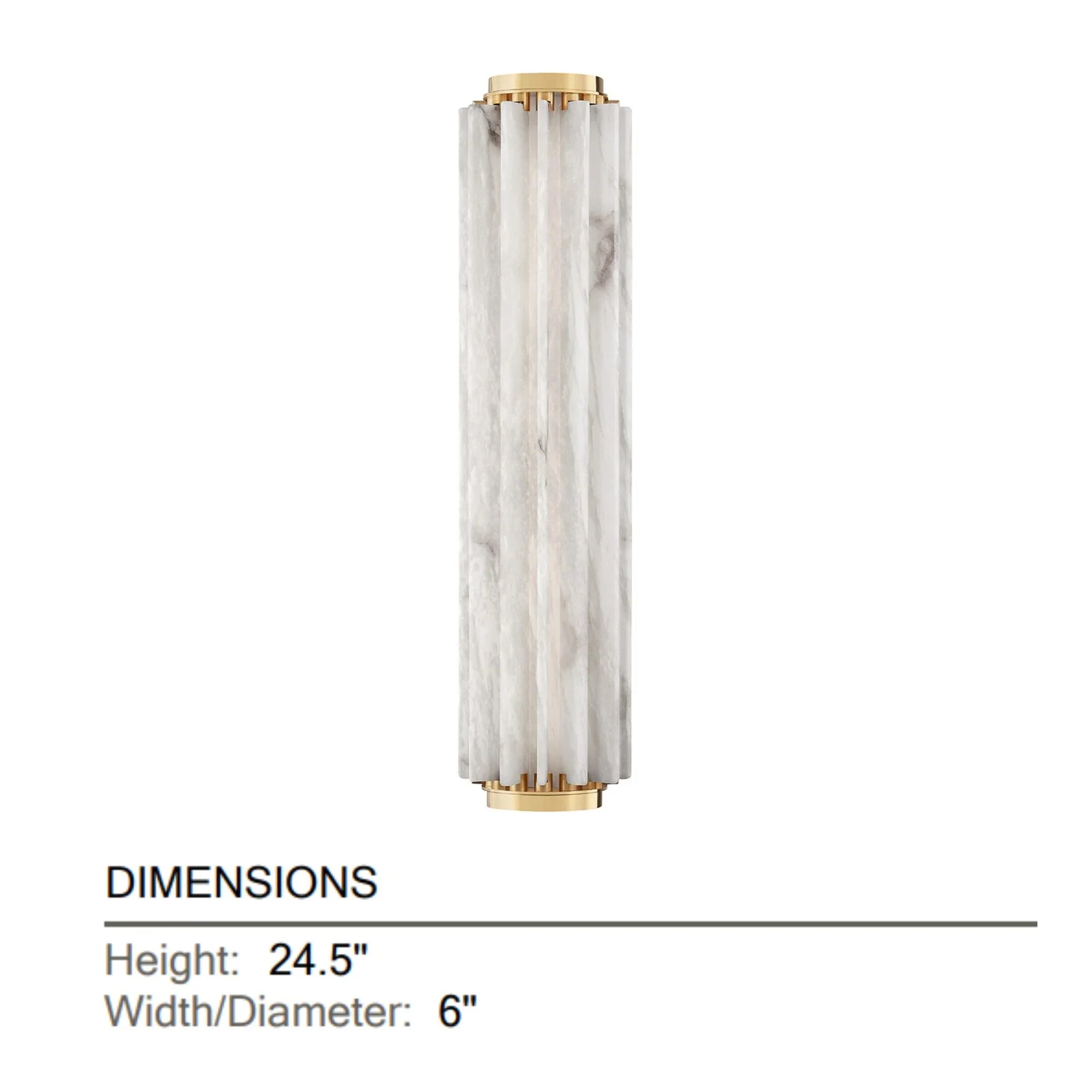 Hillside 25" LED Wall Sconce, Aged Brass Finish