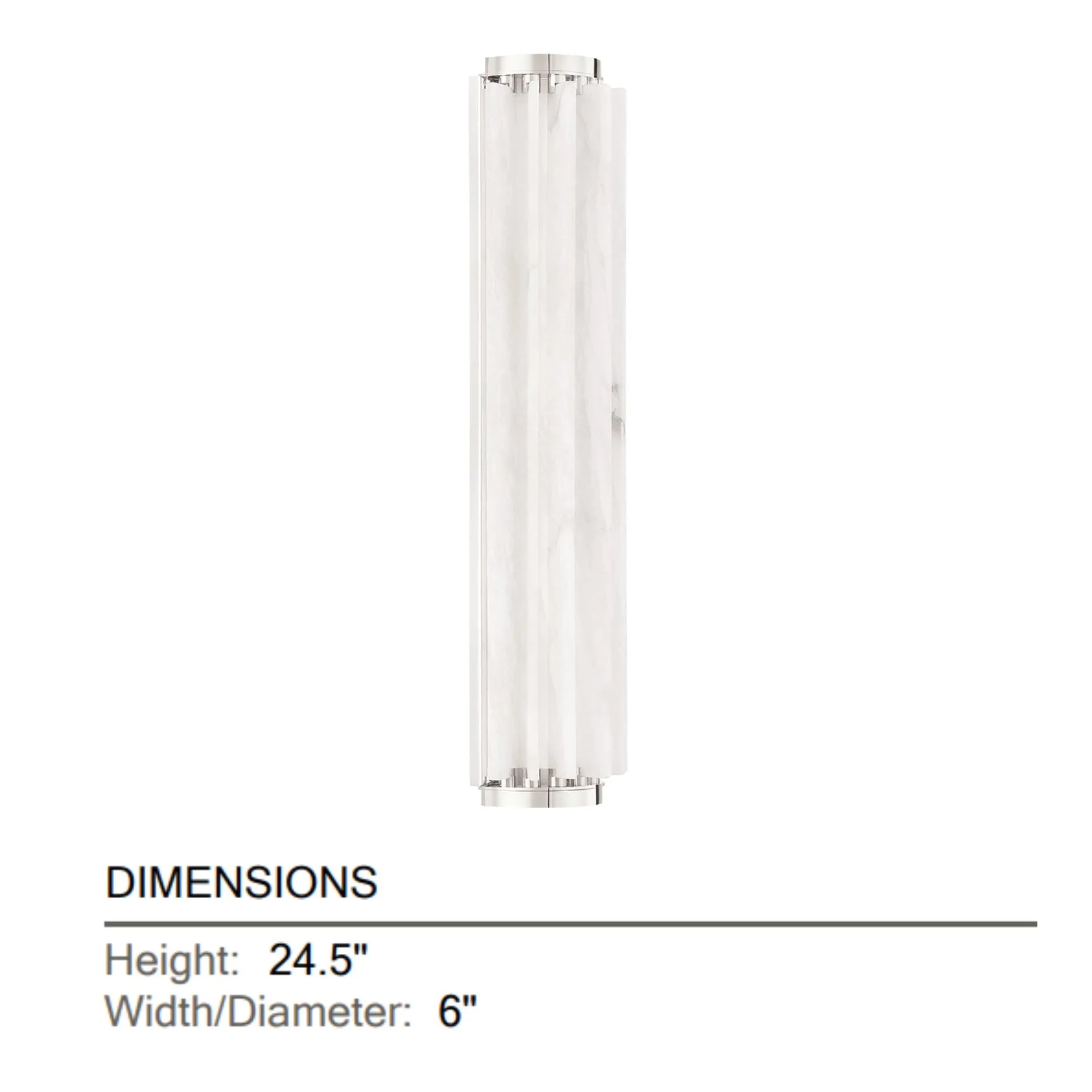 Hillside 25" LED Wall Sconce, Polished Nickel Finish