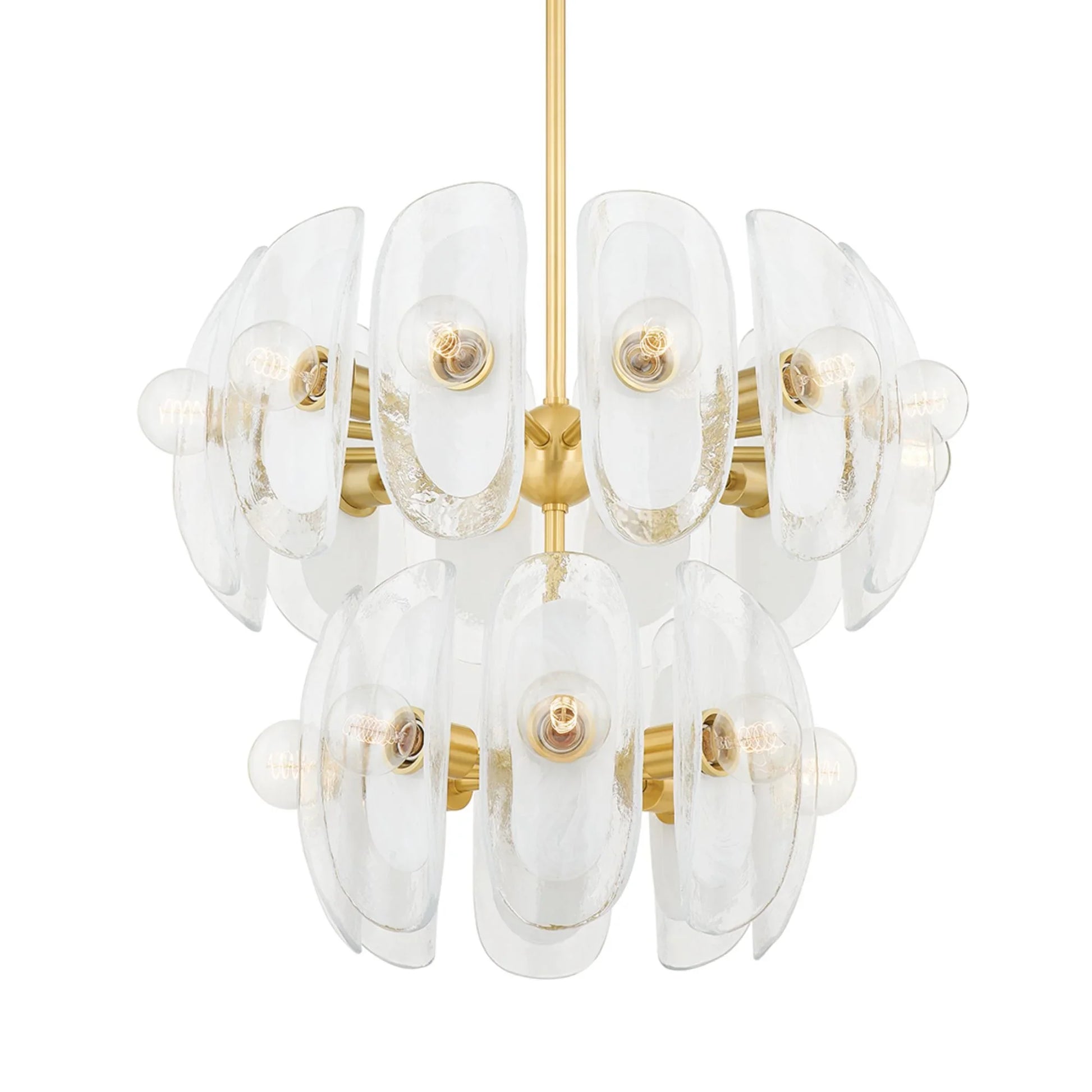 Hudson Valley Lighting - Hilo 31" 20-Light Chandelier, Aged Brass Finish | Bees Lighting