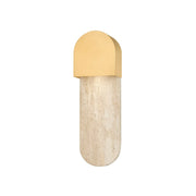 Hobart 16" Wall Sconce, Aged Brass Finish