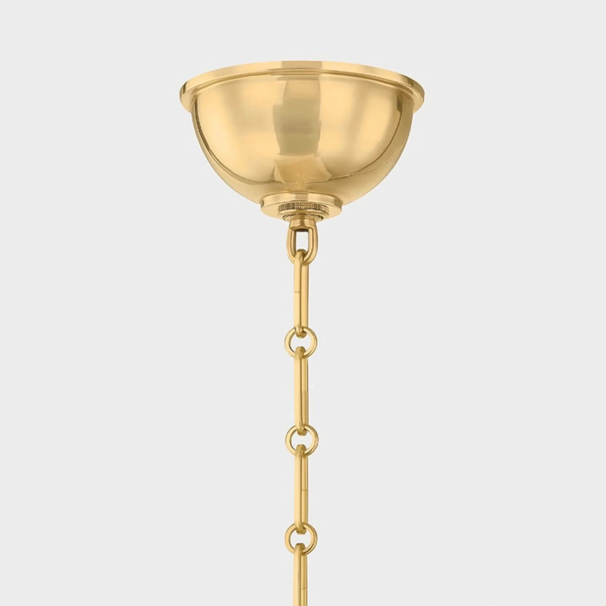 Houghton 22" 4-Light Lantern, Aged Brass/Off-White Finish