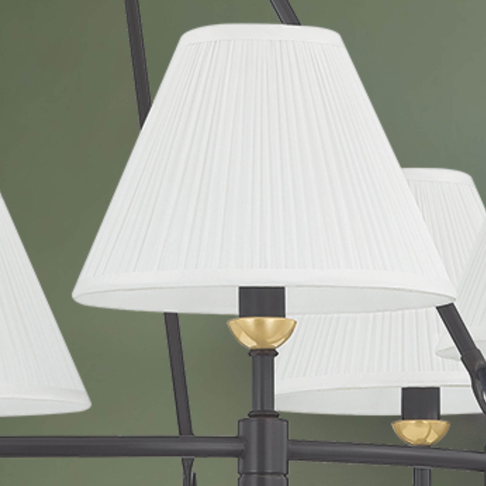 Howard 33" 6-Light Chandelier, Aged Brass/Distressed Bronze Finish