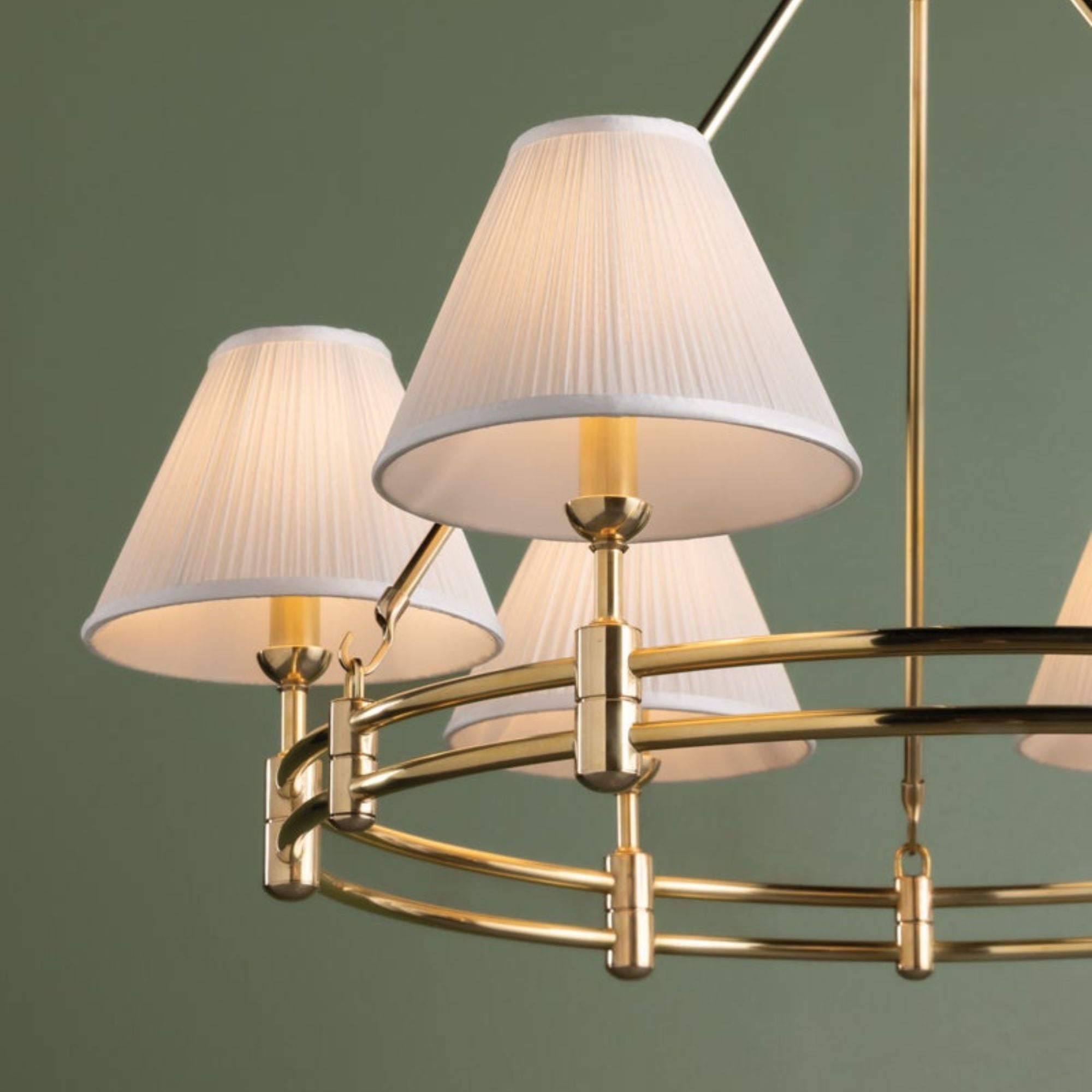 Howard 33" 6-Light Chandelier, Aged Brass Finish