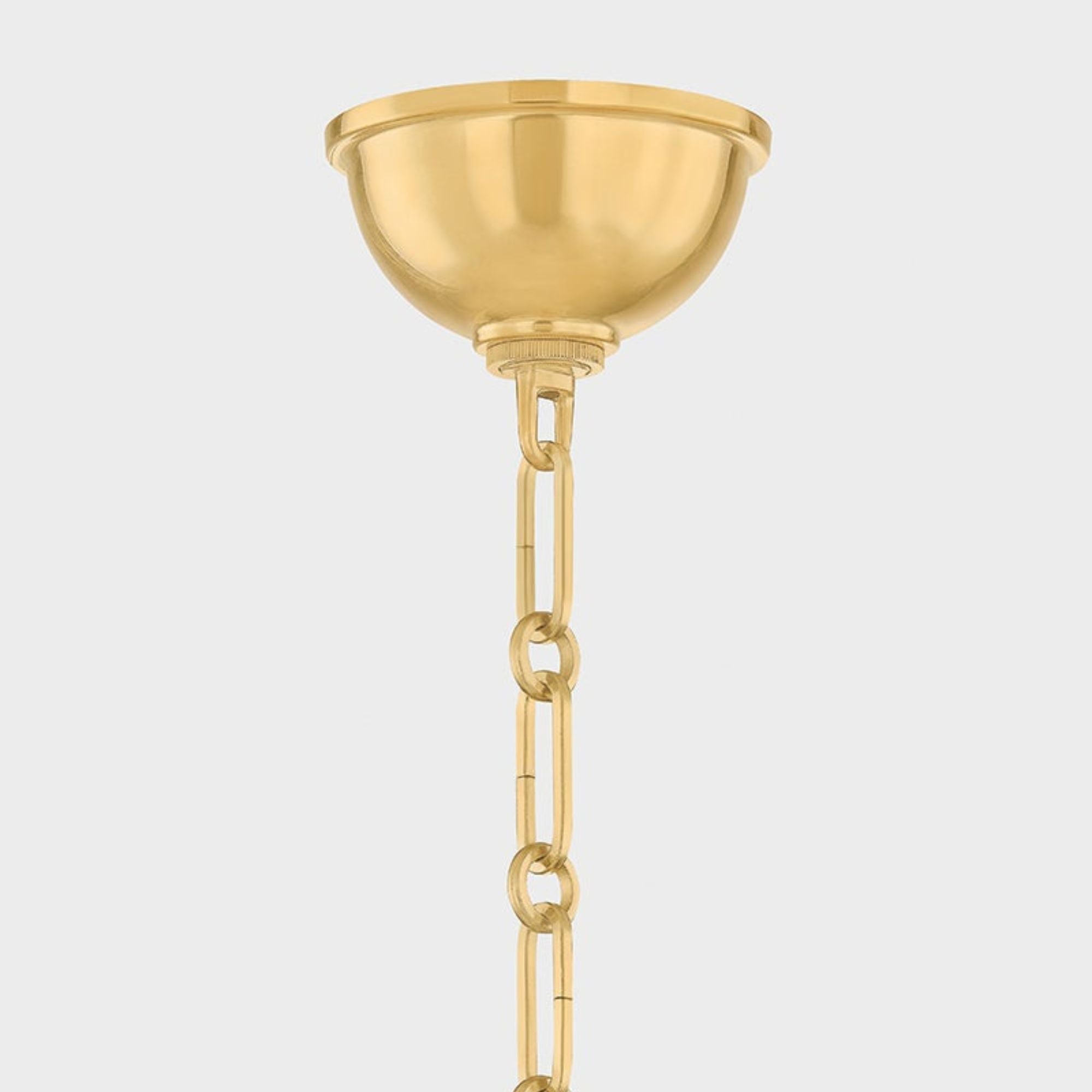 Howard 50" 9-Light Chandelier, Aged Brass Finish