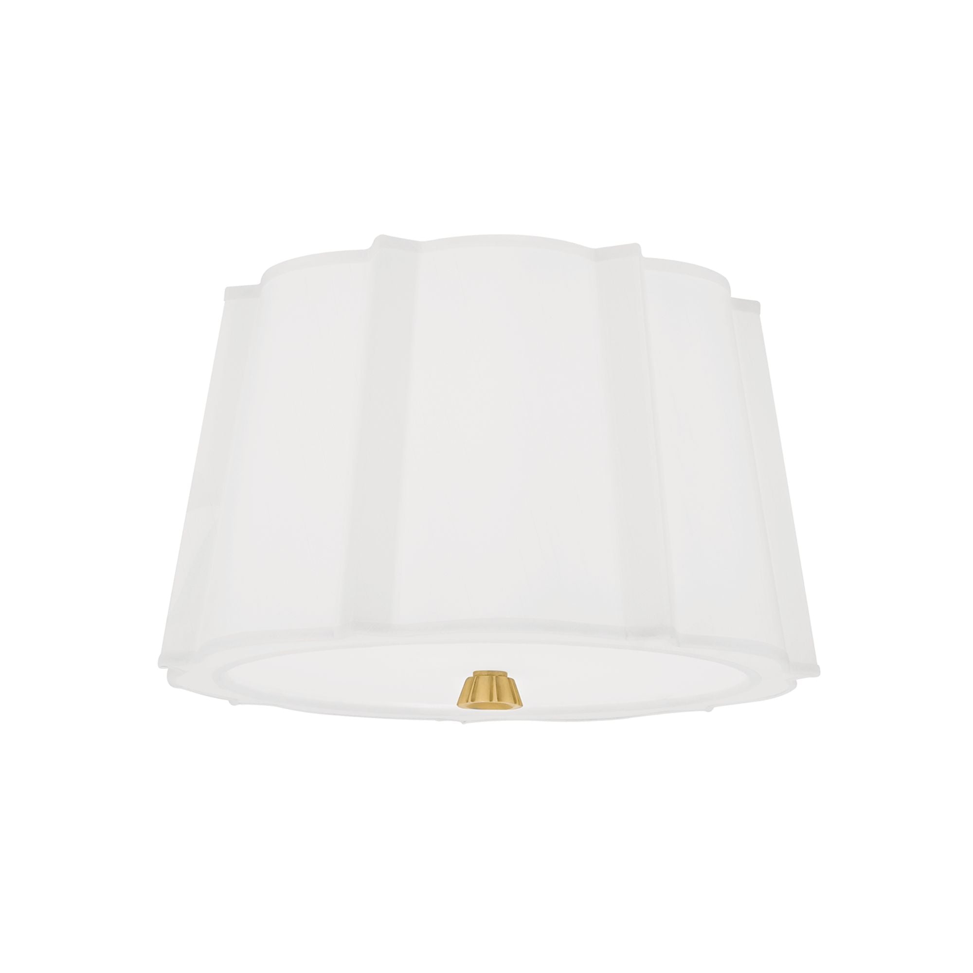 Humphrey 17 in. 2 lights Semi flush Mount Light Brass finish