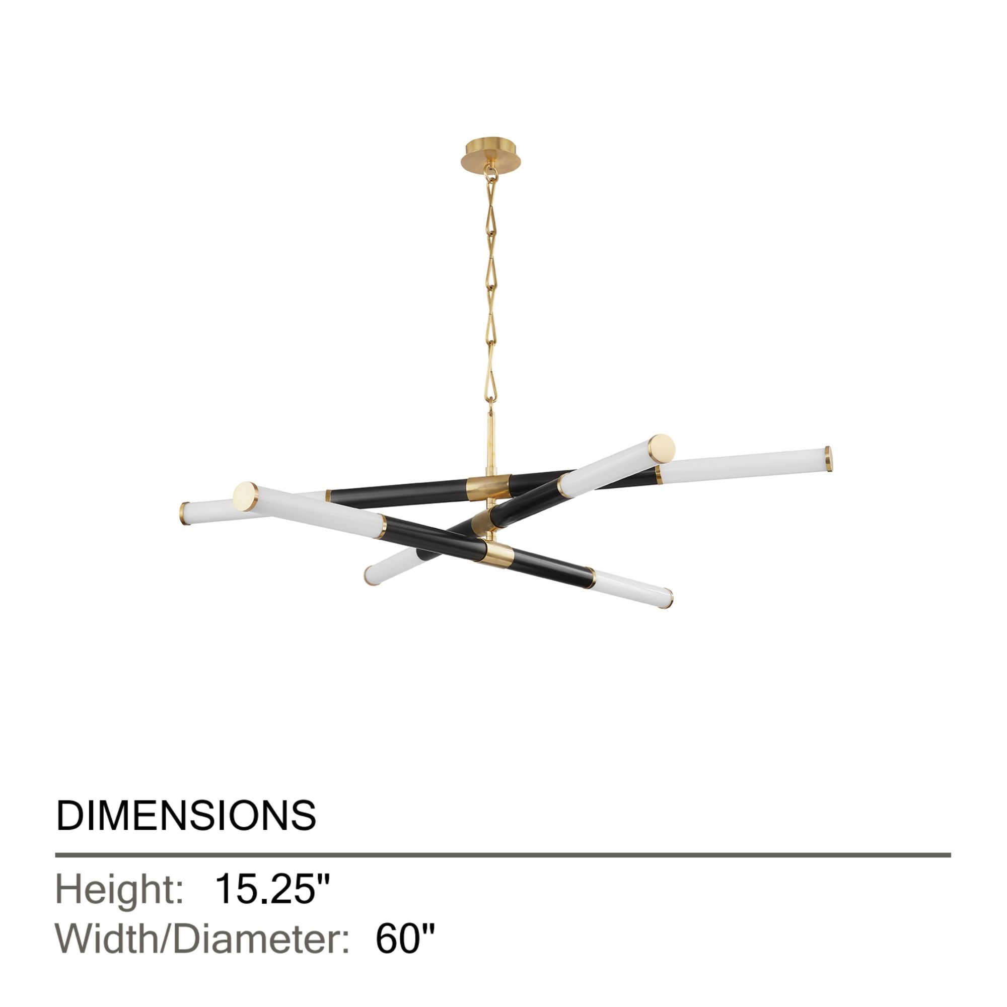 Huntington 60" LED Chandelier, Aged Old Bronze Finish