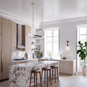 Hudson Valley Lighting - Huntington 60" LED Island Pendant, Polished Nickel/Black Finish | Bees Lighting