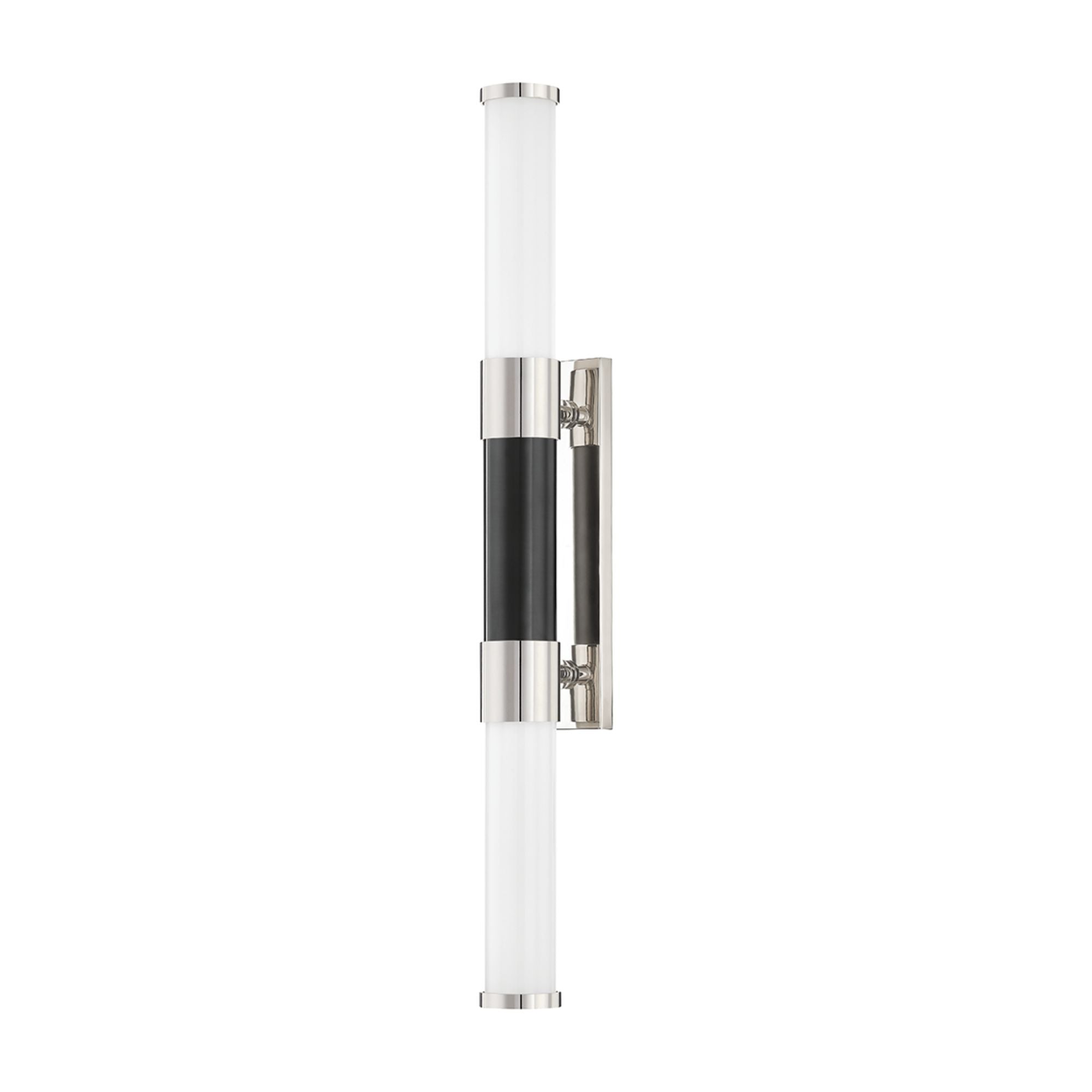 Huntington 24" LED Wall Sconce, Polished Nickel/Black Finish