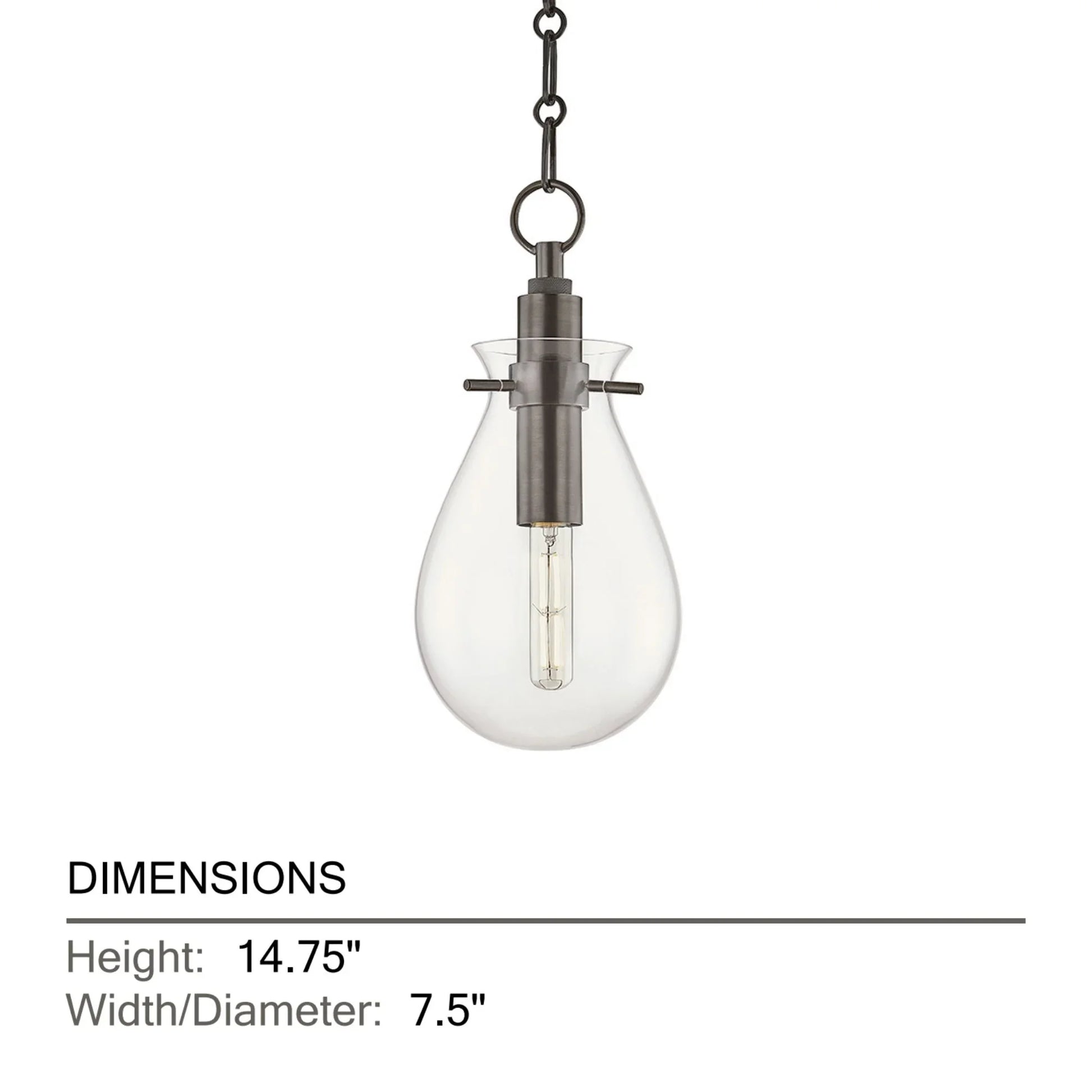 Hudson Valley Lighting - Ivy 15" Pendant, Old Bronze Finish | Bees Lighting