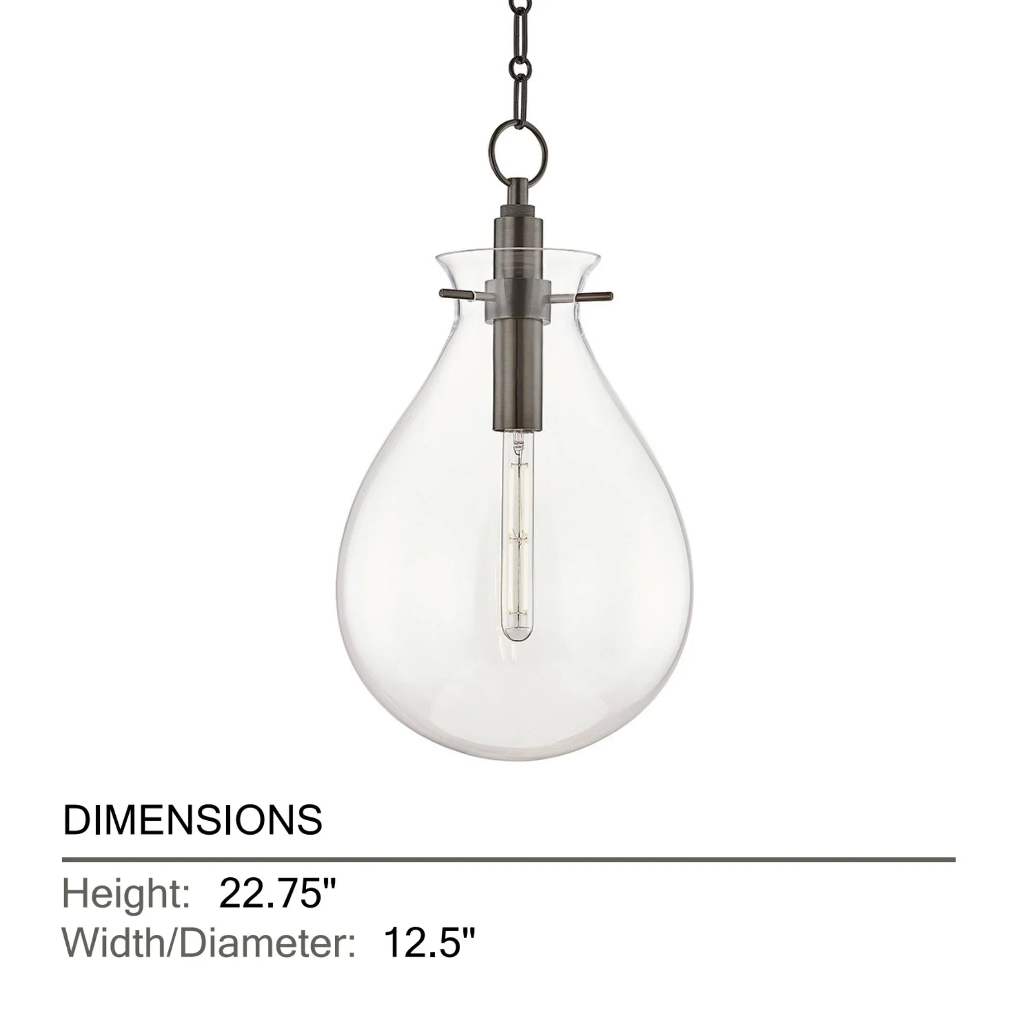 Ivy 23" Pendant, Old Bronze Finish