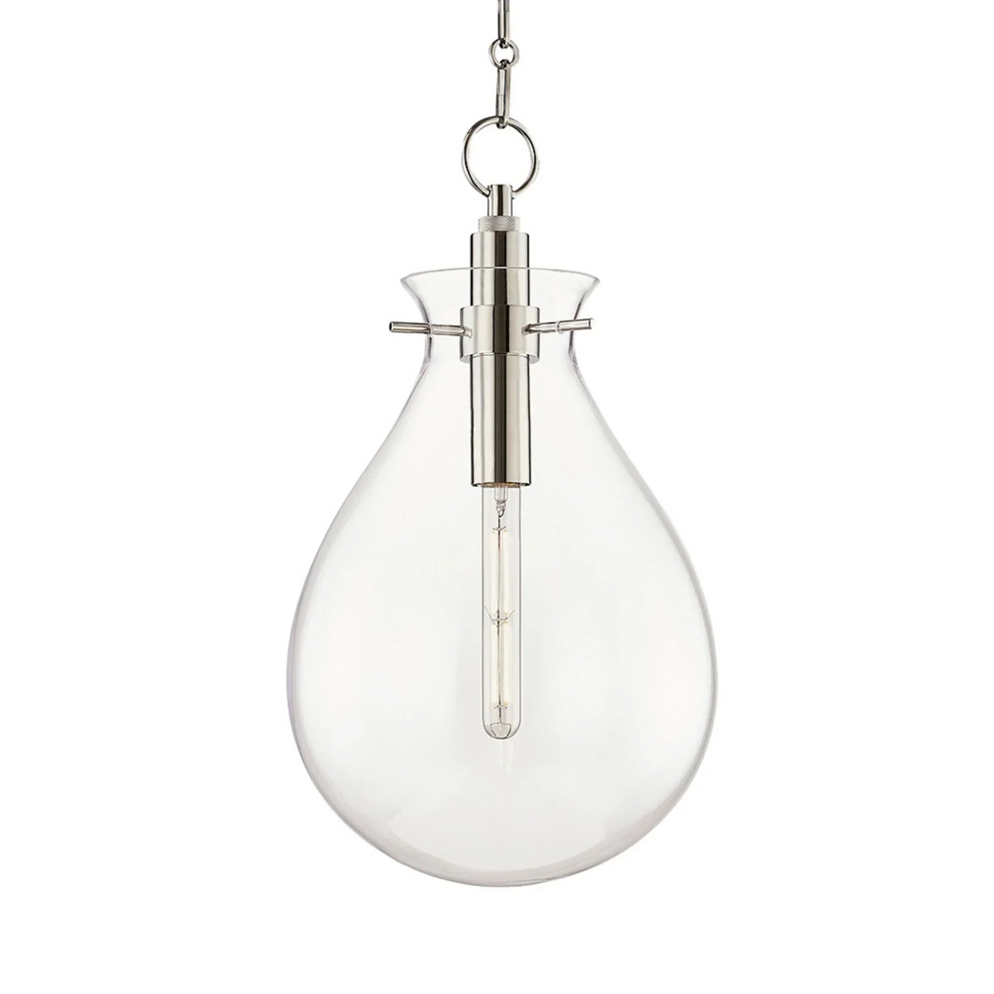 Ivy 23" Pendant, Polished Nickel Finish