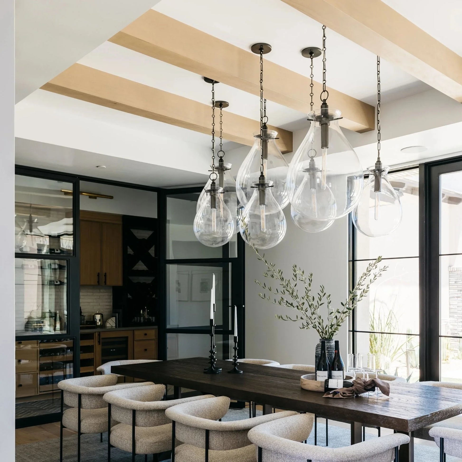 Hudson Valley Lighting - Ivy 23" Pendant, Polished Nickel Finish | Bees Lighting