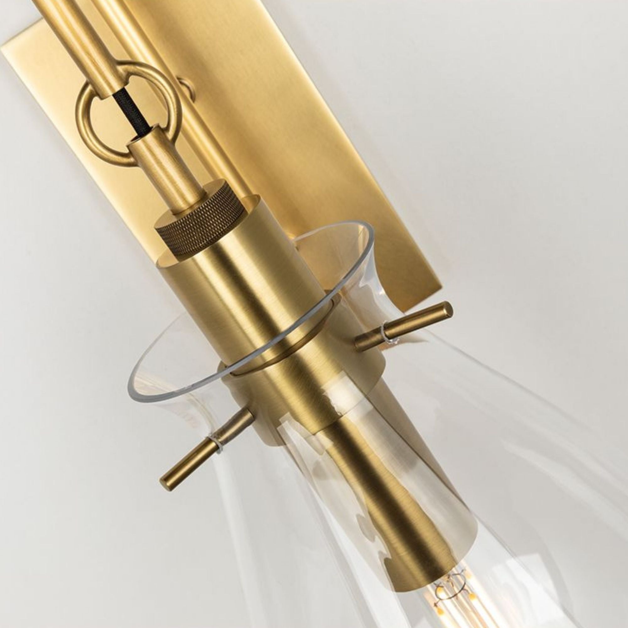 Ivy 18" Wall Sconce, Aged Brass Finish