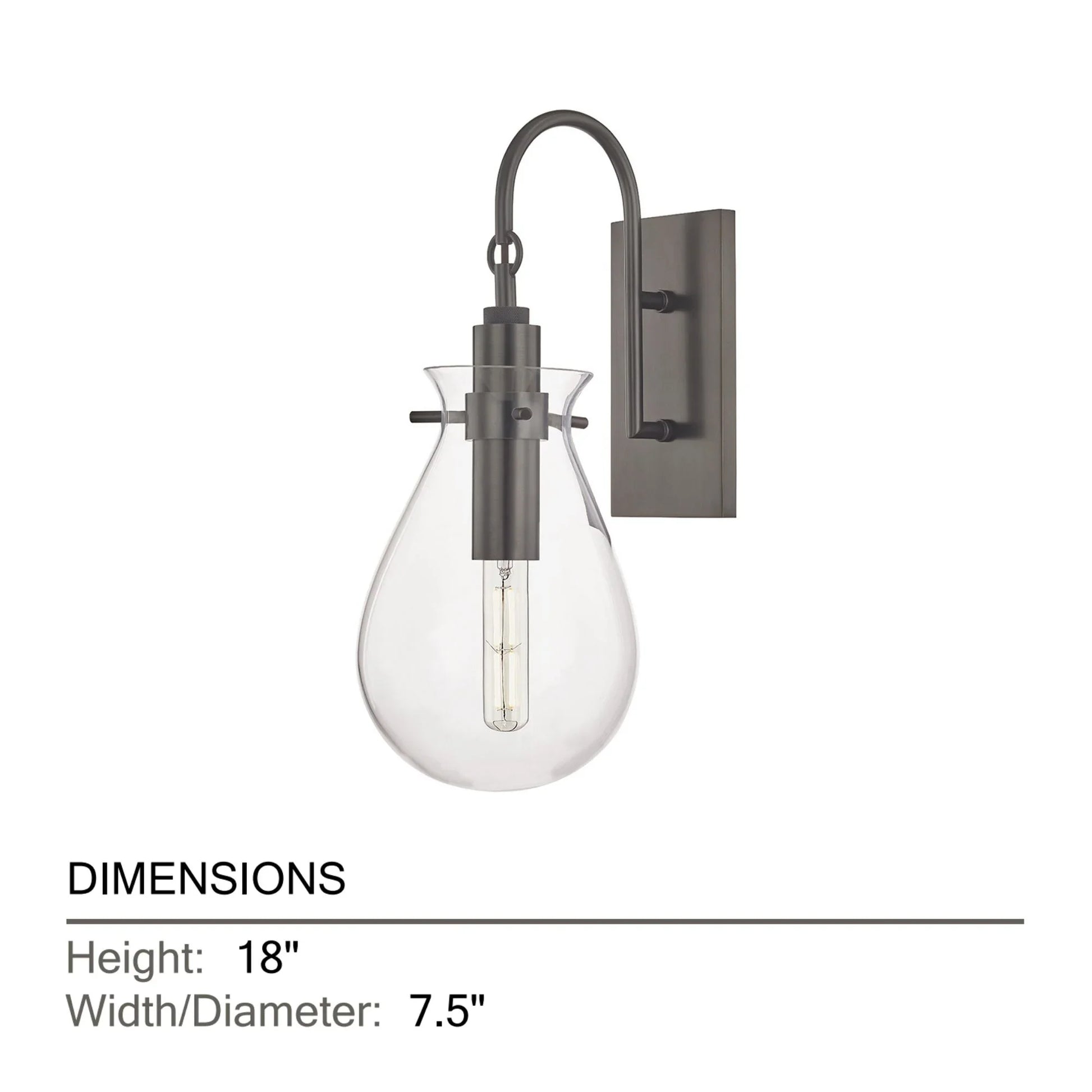 Hudson Valley Lighting - Ivy 18" Wall Sconce, Old Bronze Finish | Bees Lighting