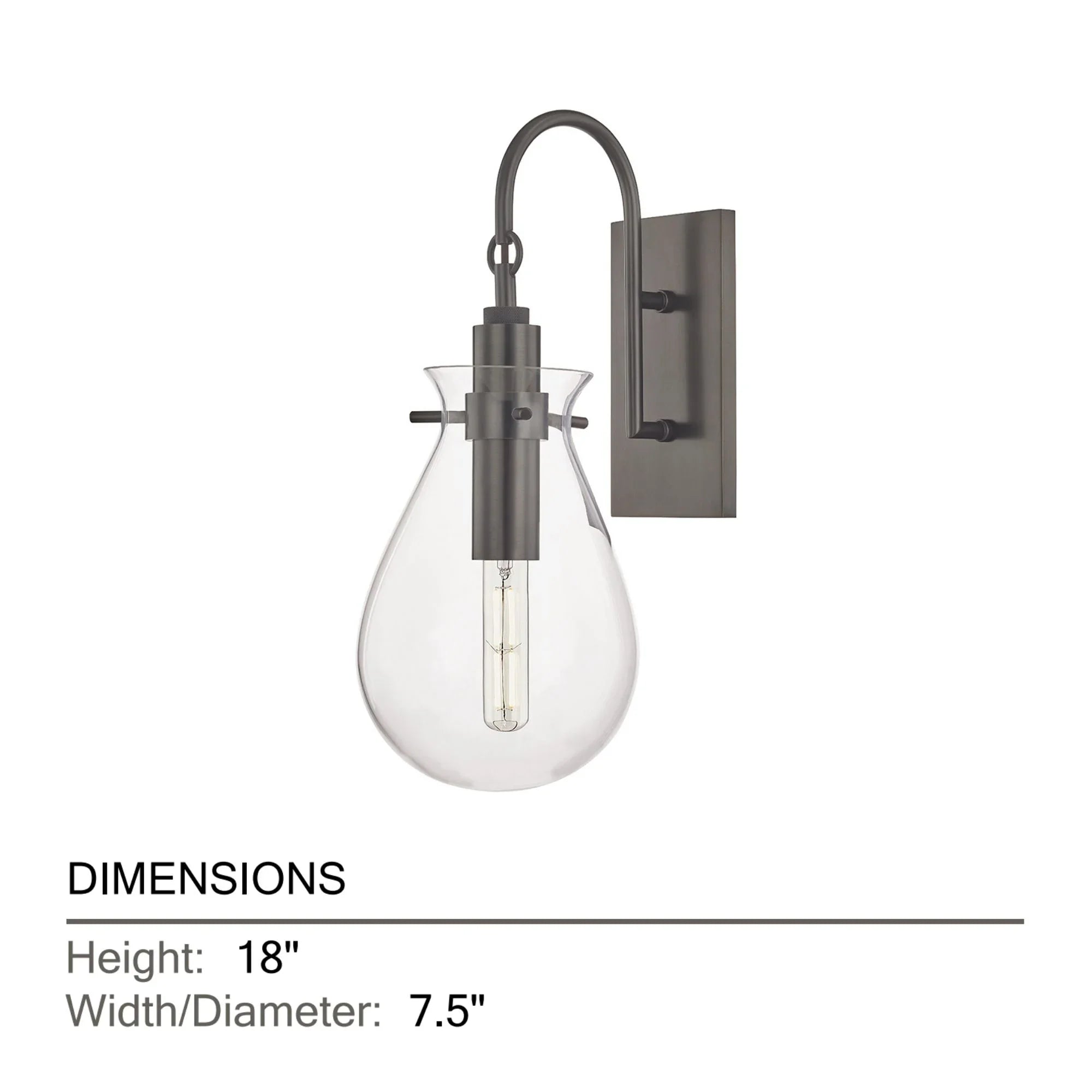 Hudson Valley Lighting - Ivy 18" Wall Sconce, Old Bronze Finish | Bees Lighting