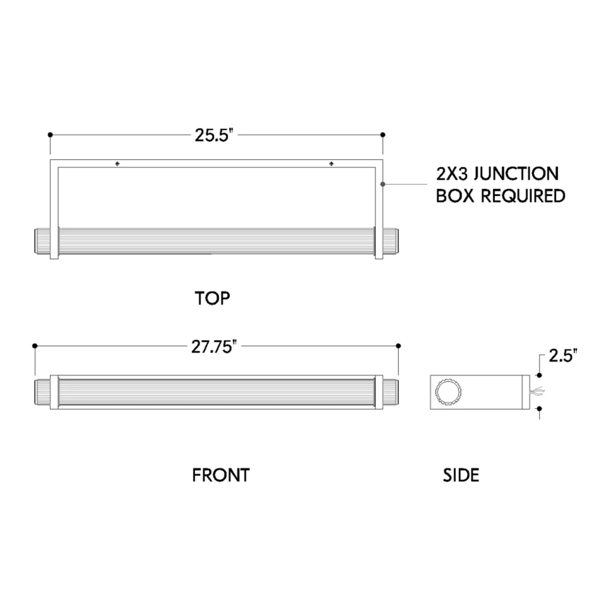 Judd 27" 2-Light Picture Light, Aged Brass Finish