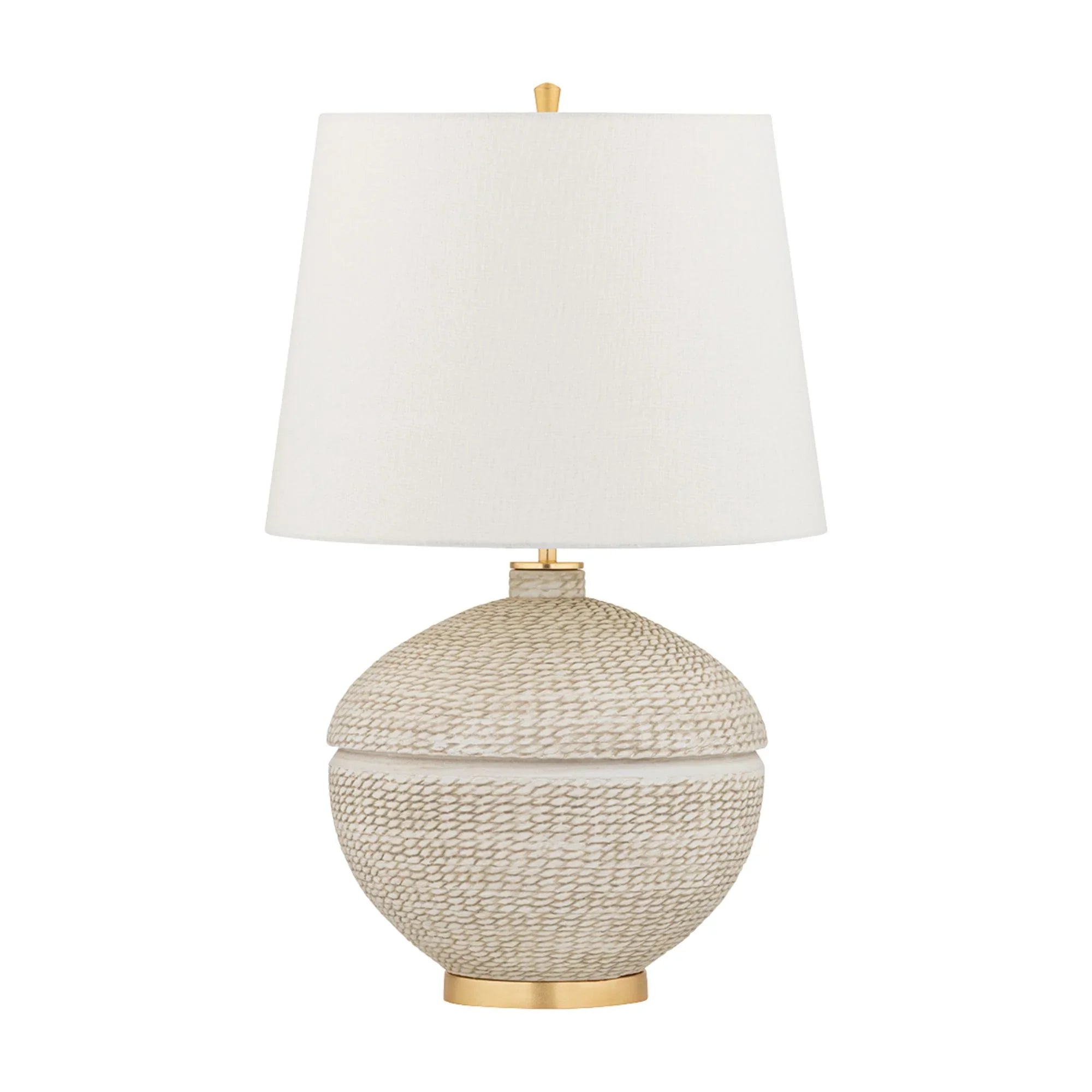Katonah 24" Table Lamp, Gold Leaf Finish