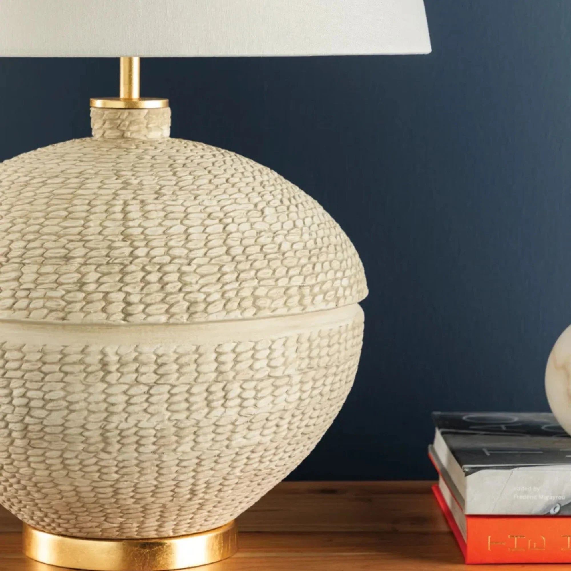 Katonah 24" Table Lamp, Gold Leaf Finish