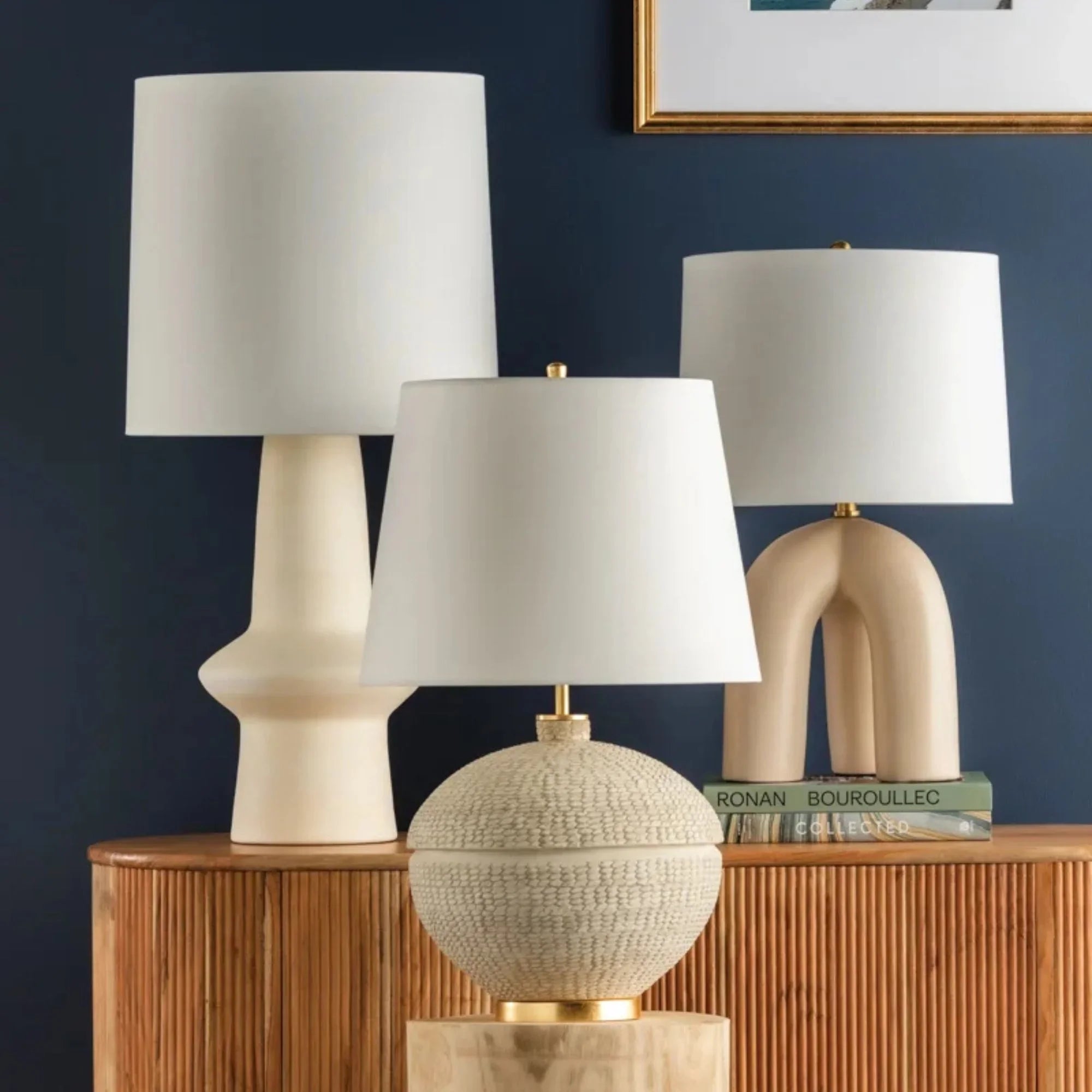 Katonah 24" Table Lamp, Gold Leaf Finish