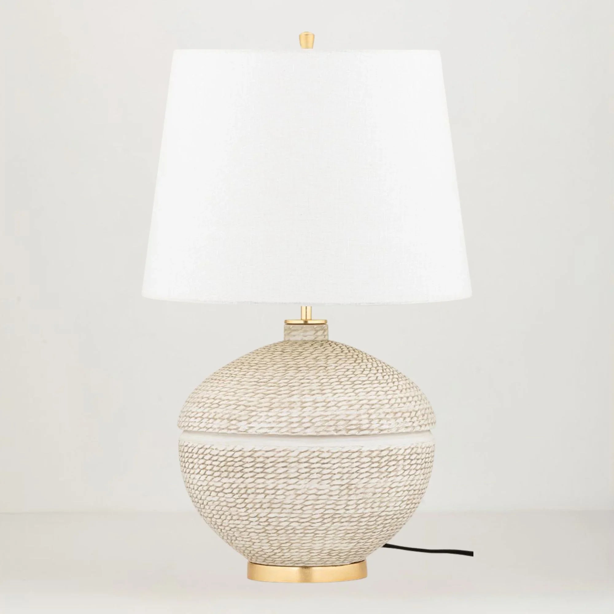 Katonah 24" Table Lamp, Gold Leaf Finish