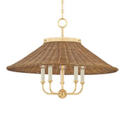 Hudson Valley Lighting - Kensington 28" 5-Light Chandelier, Aged Brass Finish | Bees Lighting