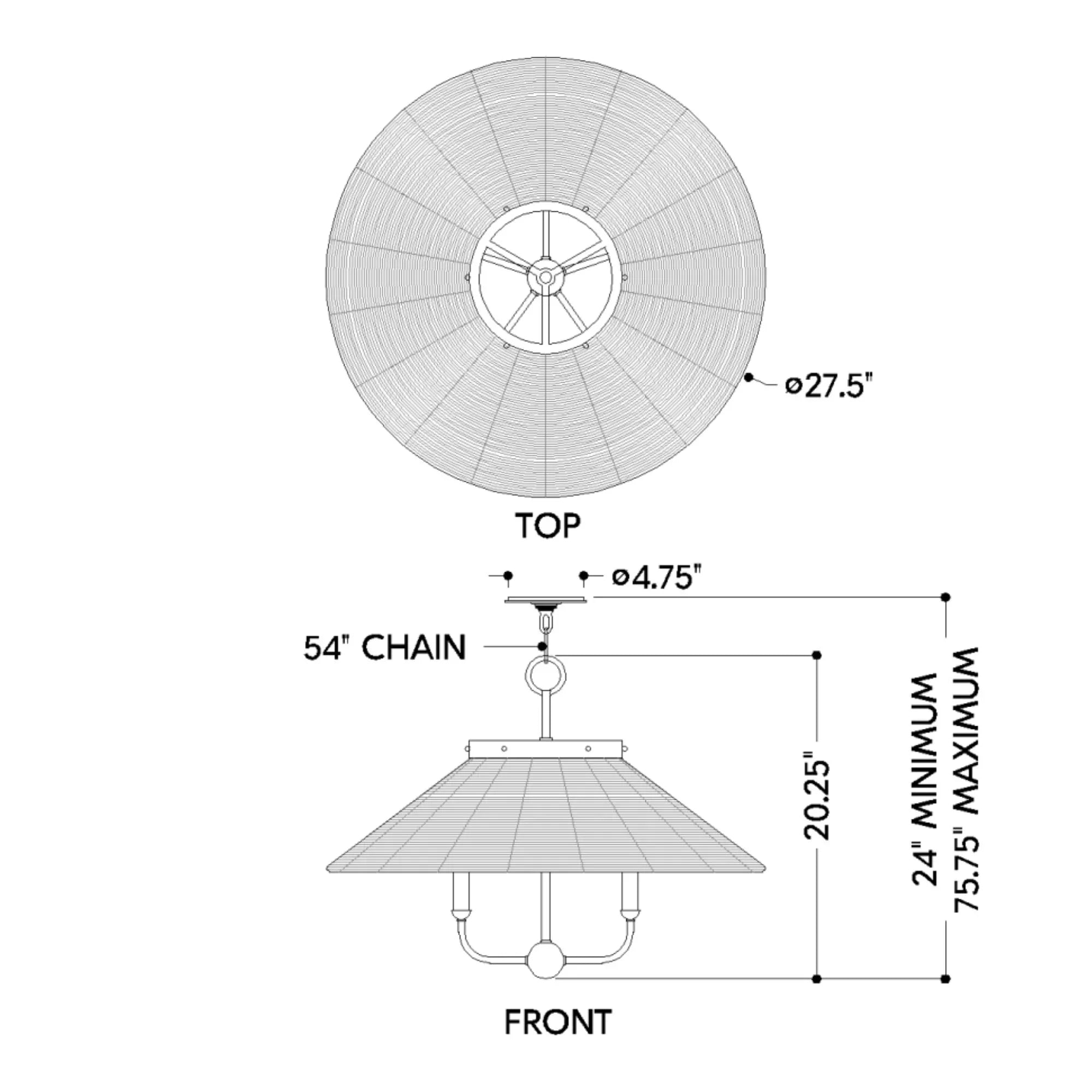 Hudson Valley Lighting - Kensington 28" 5-Light Chandelier, Aged Brass Finish | Bees Lighting