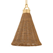 Kensington 13" Pendant, Aged Brass Finish