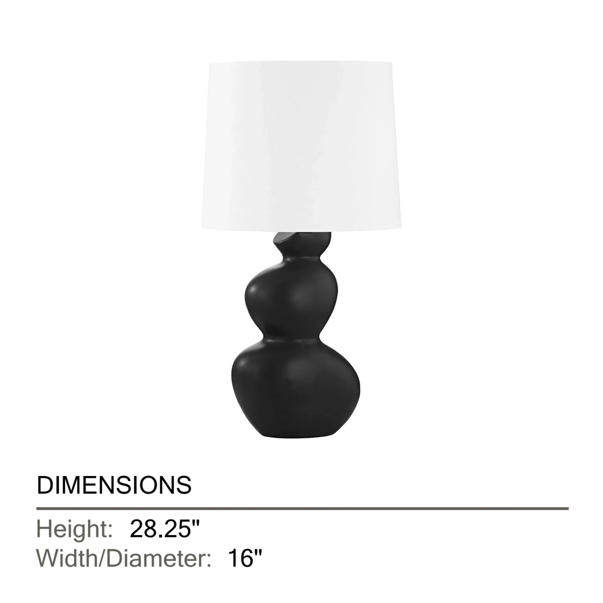 Hudson Valley Lighting - Kingsley 28" Table Lamp, Aged Brass/Ceramic Satin Black Finish | Bees Lighting