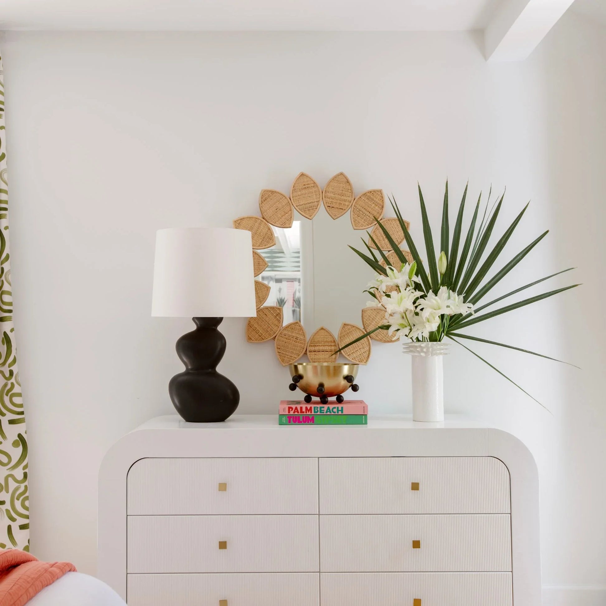 Hudson Valley Lighting - Kingsley 28" Table Lamp, Aged Brass/Ceramic Satin Black Finish | Bees Lighting