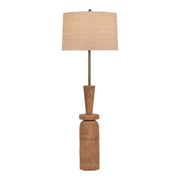 Kinloch 64" Floor Lamp, Bronze Leaf/Ceramic Ash Brown Finish