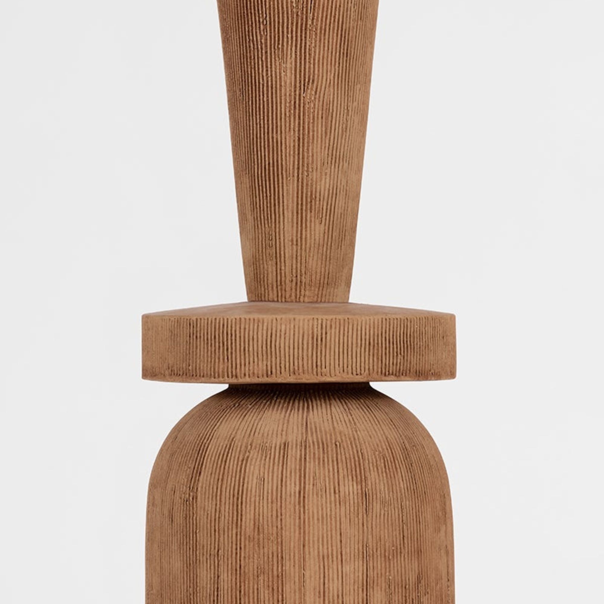 Kinloch 64" Floor Lamp, Bronze Leaf/Ceramic Ash Brown Finish