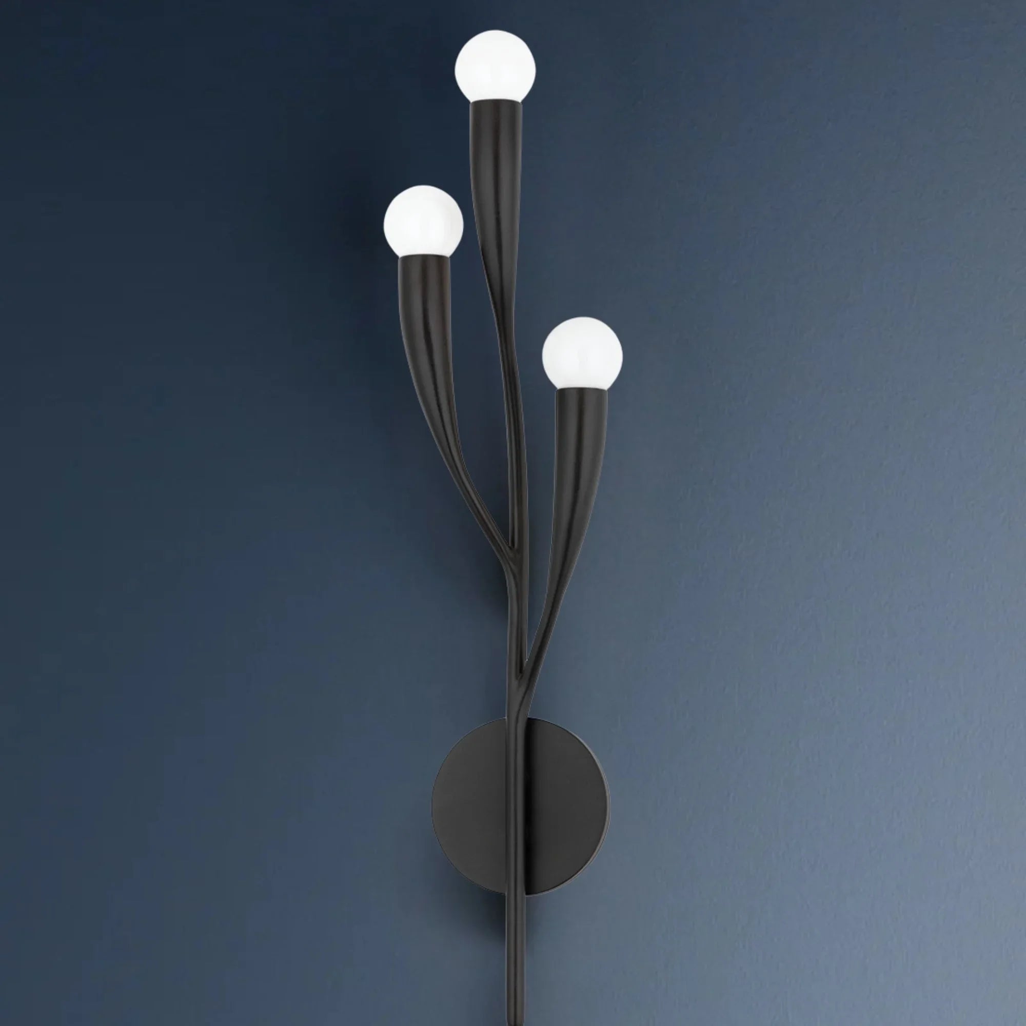 Labra 25" 3-Light Wall Sconce, Aged Iron Finish