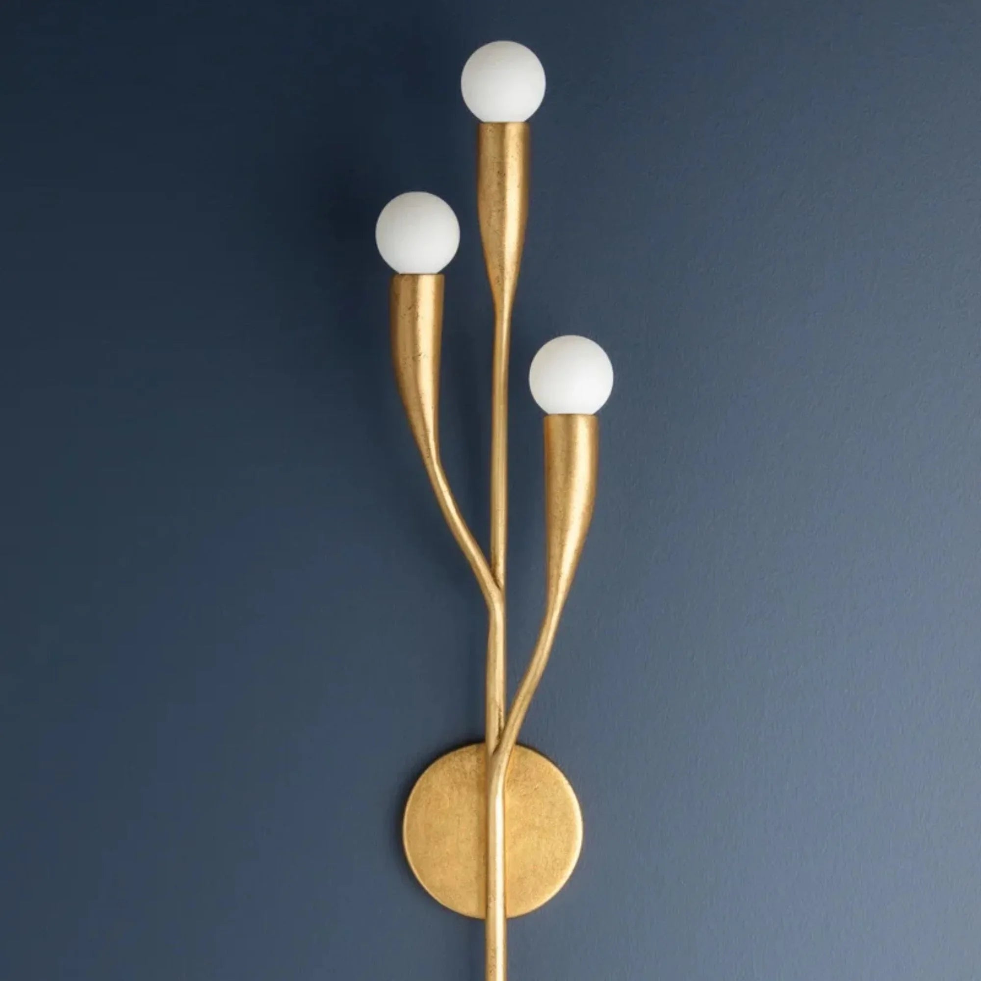 Hudson Valley Lighting - Labra 25" 3-Light Wall Sconce, Vintage Gold Leaf Finish | Bees Lighting