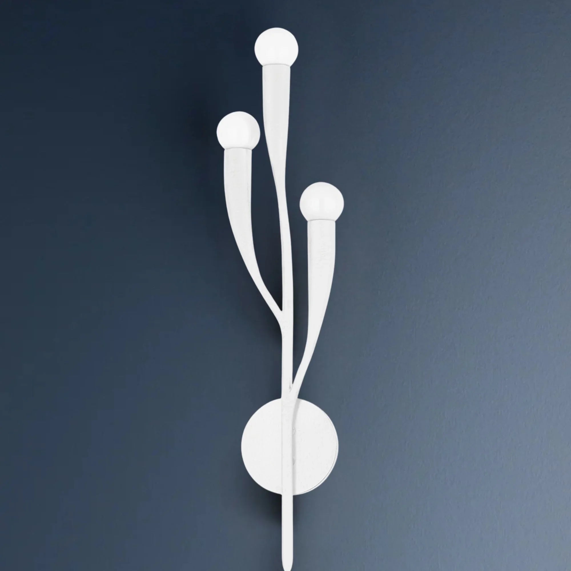 Labra 25" 3-Light Wall Sconce, White Plaster Finish