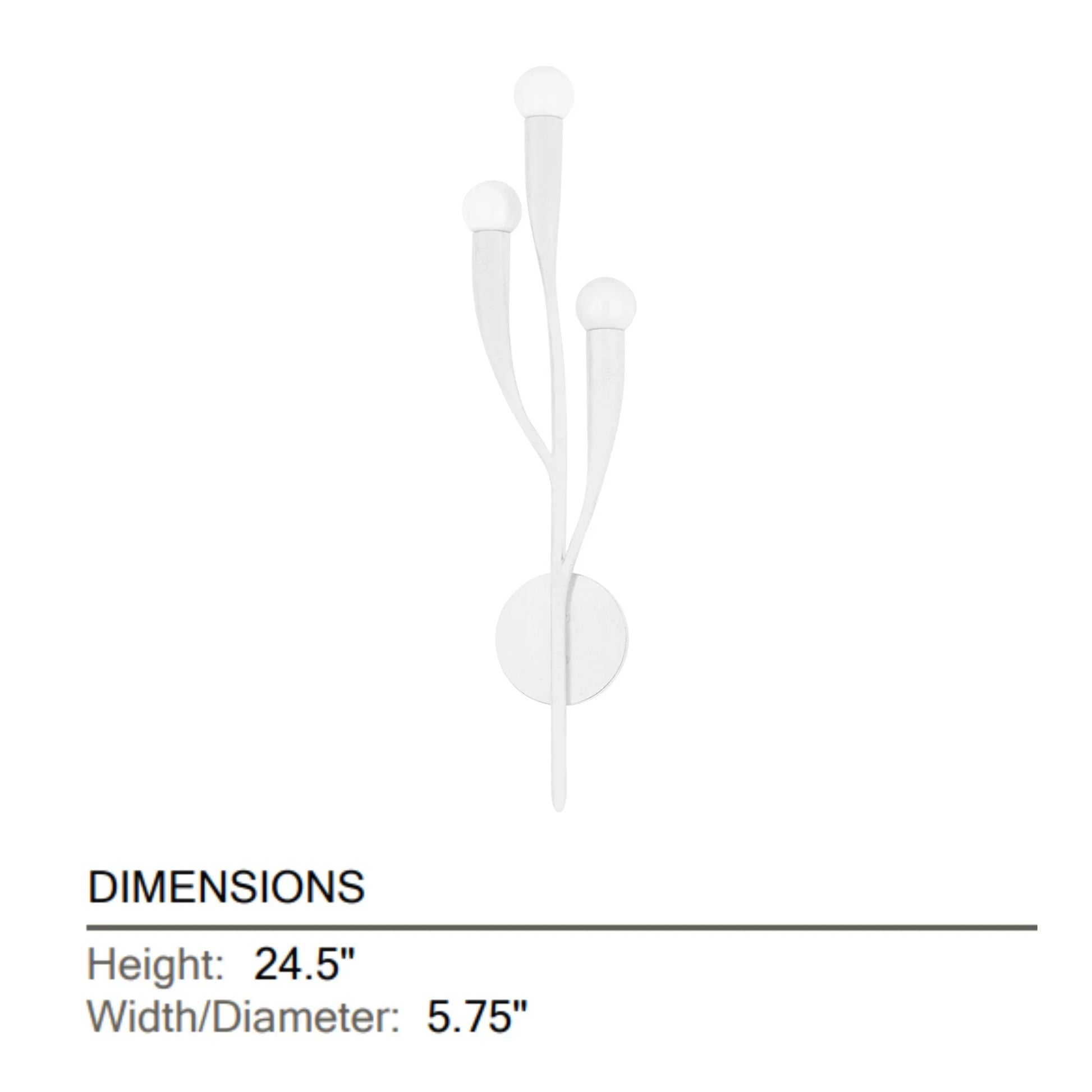 Hudson Valley Lighting - Labra 25" 3-Light Wall Sconce, White Plaster Finish | Bees Lighting