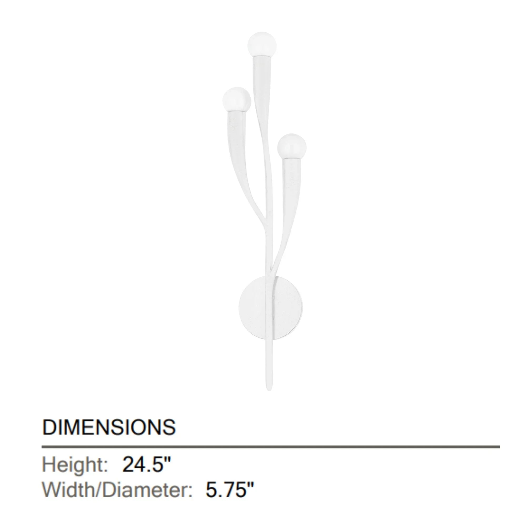 Hudson Valley Lighting - Labra 25" 3-Light Wall Sconce, White Plaster Finish | Bees Lighting