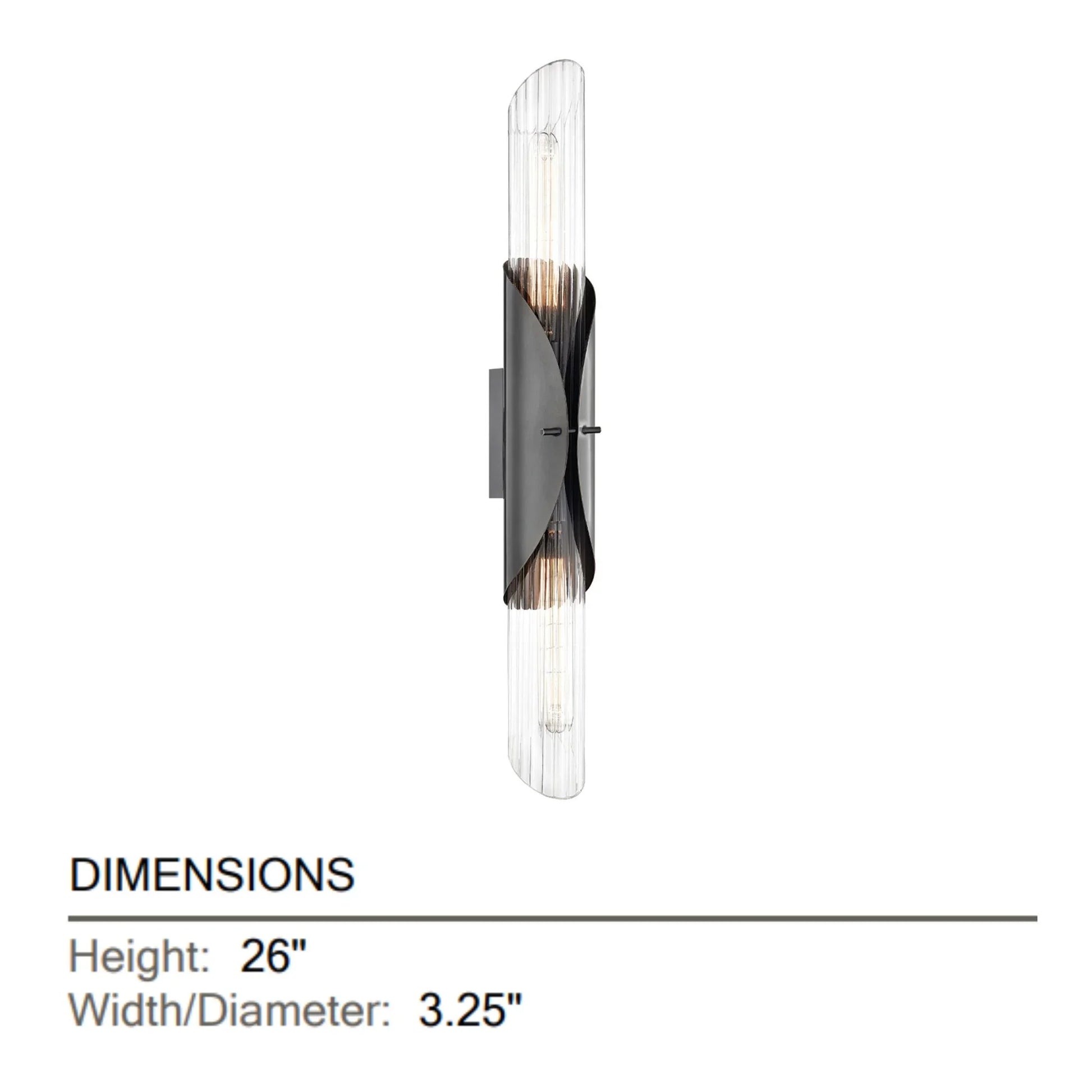 Hudson Valley Lighting - Lefferts 26" 2-Light Wall Sconce, Old Bronze Finish | Bees Lighting