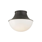 Lettie 11 in. Flush Mount Light Old Bronze Finish
