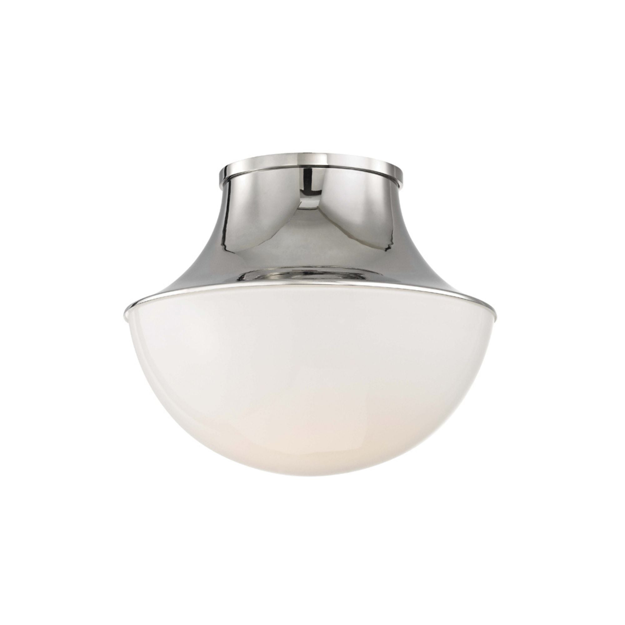 Lettie 11 in. Flush Mount Light Polished Nickel Finish