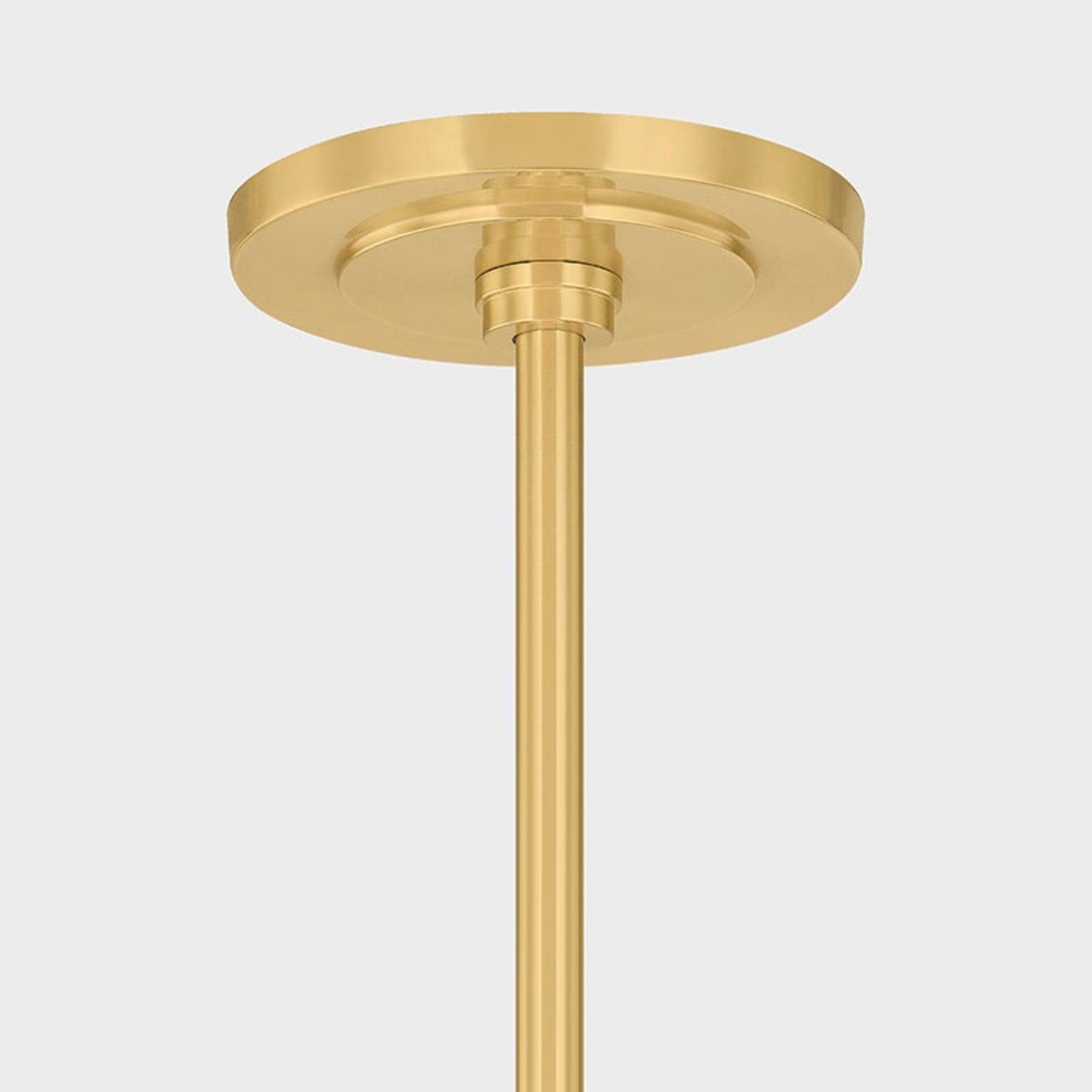 Levin 40" 3-Light Chandelier, Aged Brass Finish